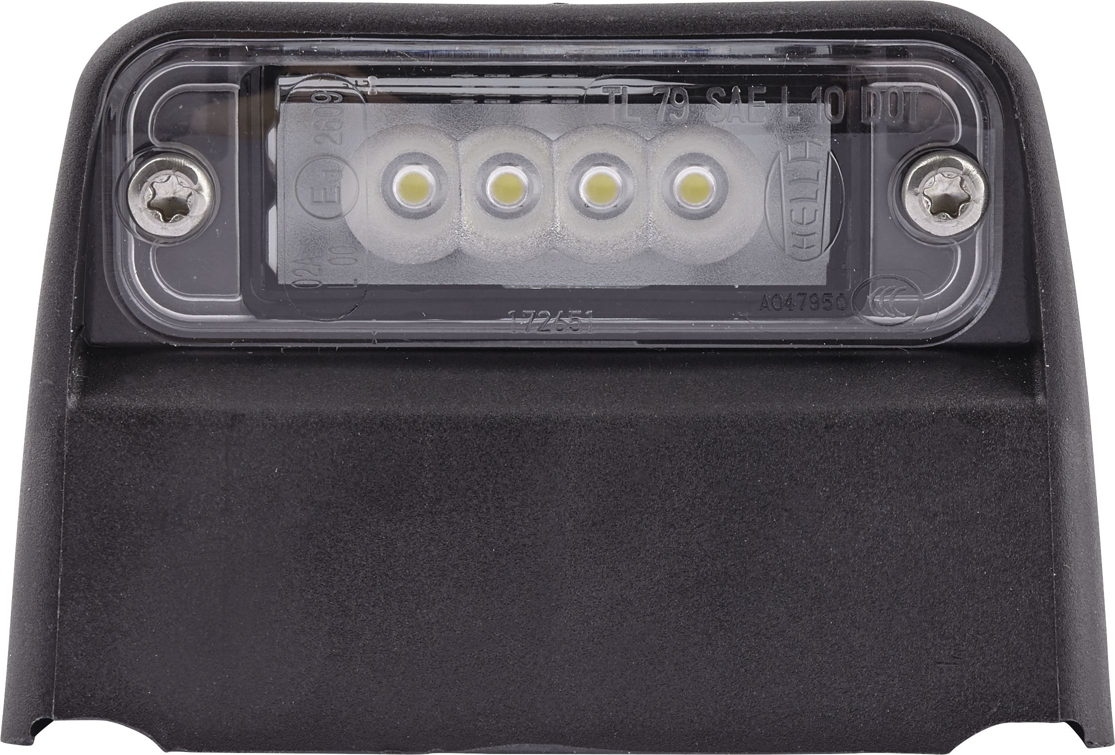 Hella LED-Kennzeichenleuchte quadratisch, seitlich links/rechts, 93 x 66,2 x 63 mm, 12 V, 4 LEDs, 2KA 010 278-321