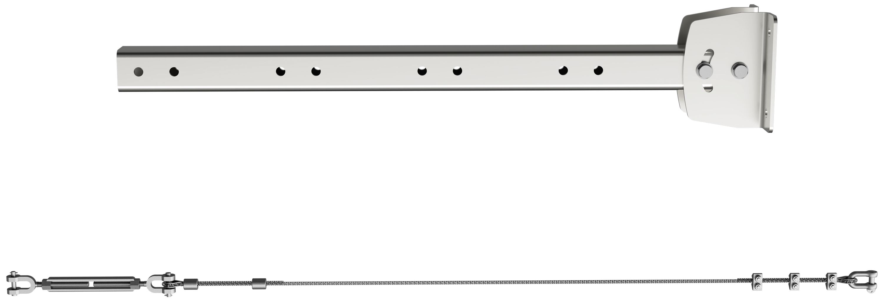 GigolA Befestigungsset "M" Traverse 1,5 m, Seil je 3 m, für Deckenventilator "Hurricane"