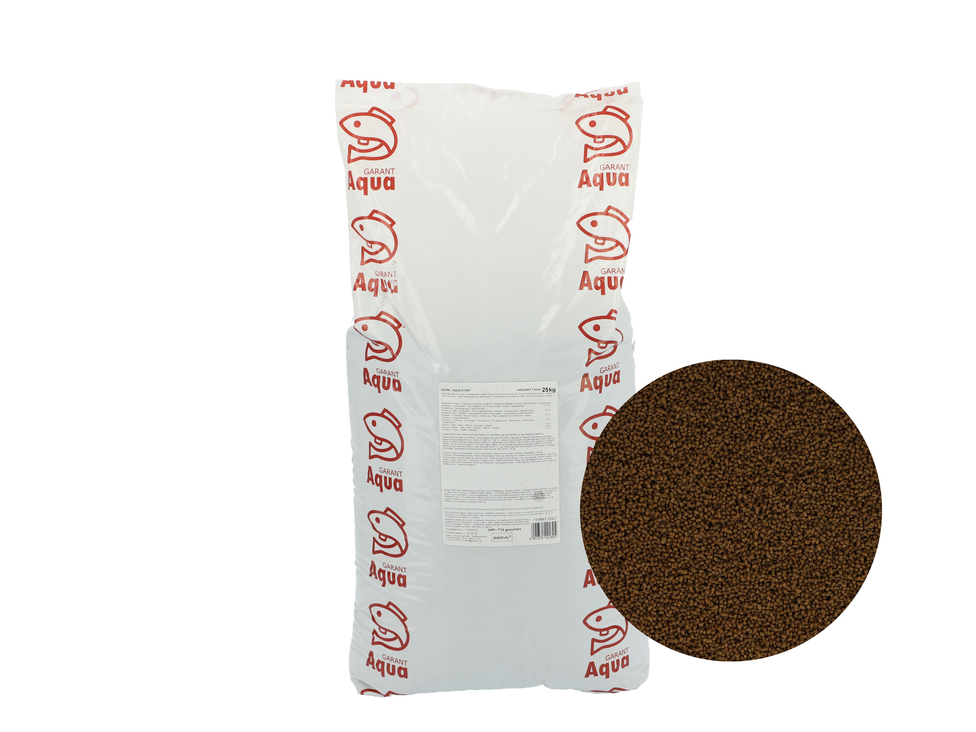 Aqua Start Fischfutter Forellenfutter Karpfenfutter 1,0 mm Extrudat 25 kg Sack