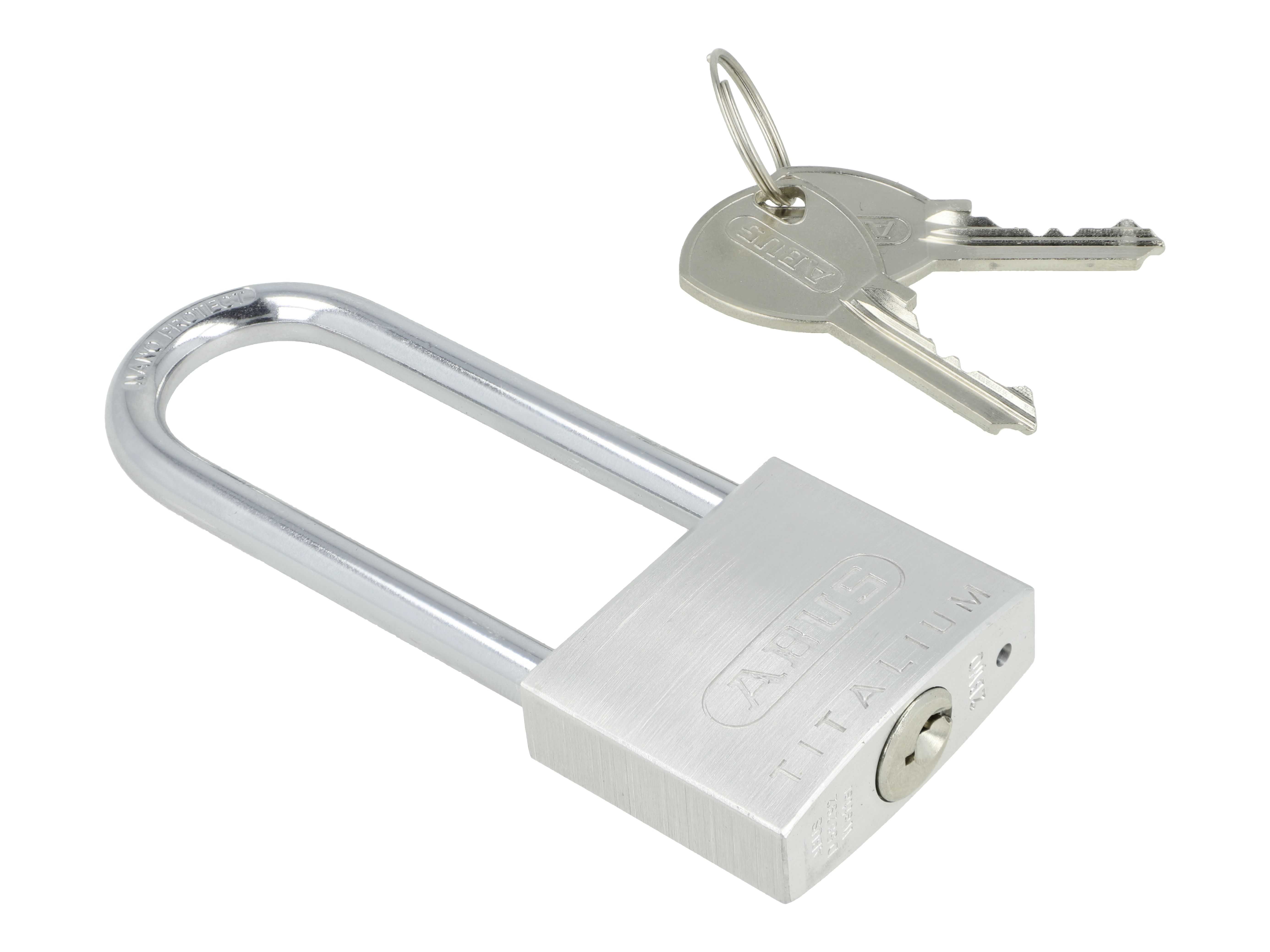 ABUS Vorhangschloss Titalium 64TI/40HB63 Kellerschloss, Spezial-Aluminium, gehärteter Stahlbügel, ABUS-Sicherheitslevel 5