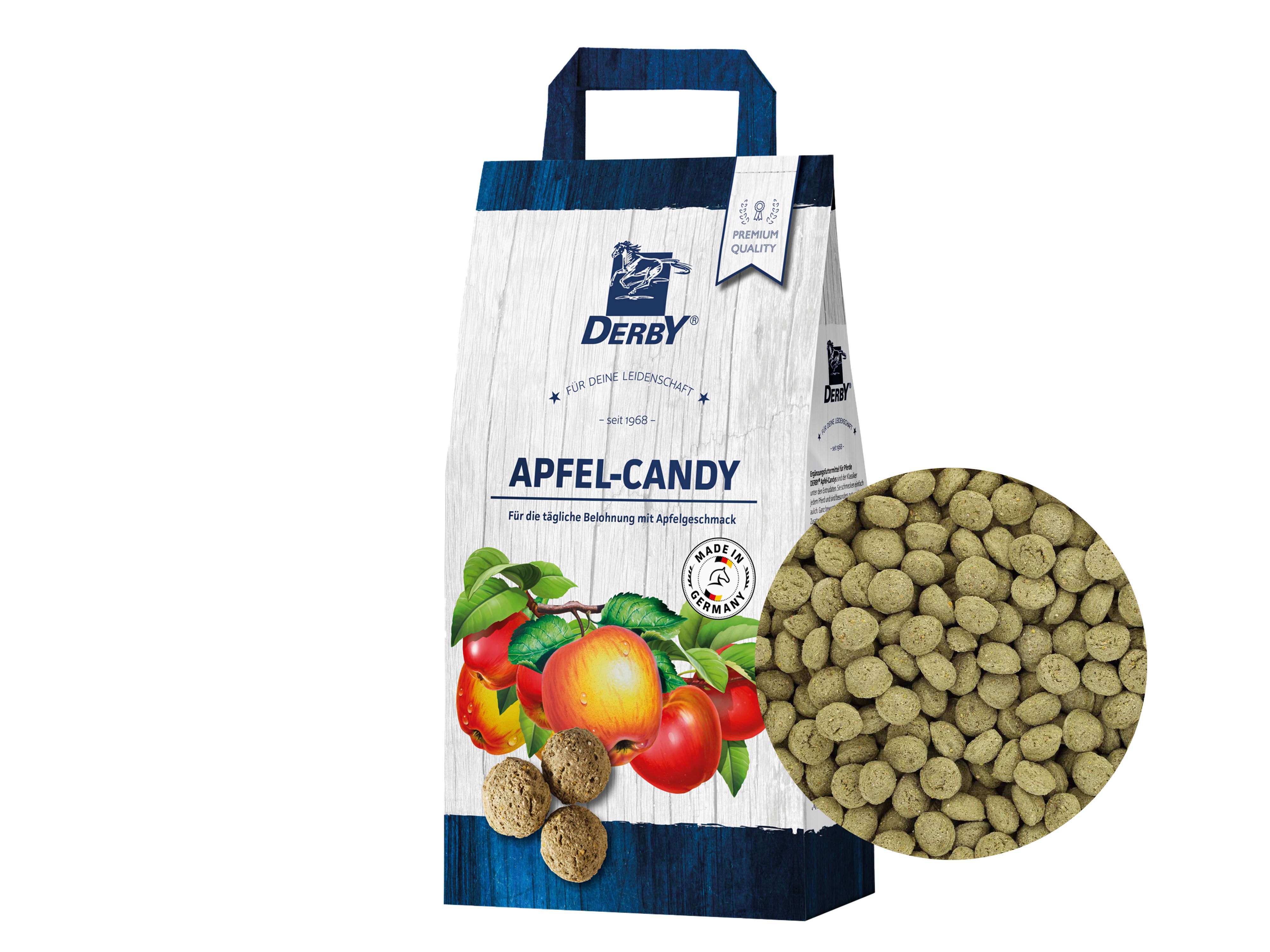DERBY Apfel-Candy Pferdeleckerlis mit Apfelgeschmack 2,5 kg Beutel