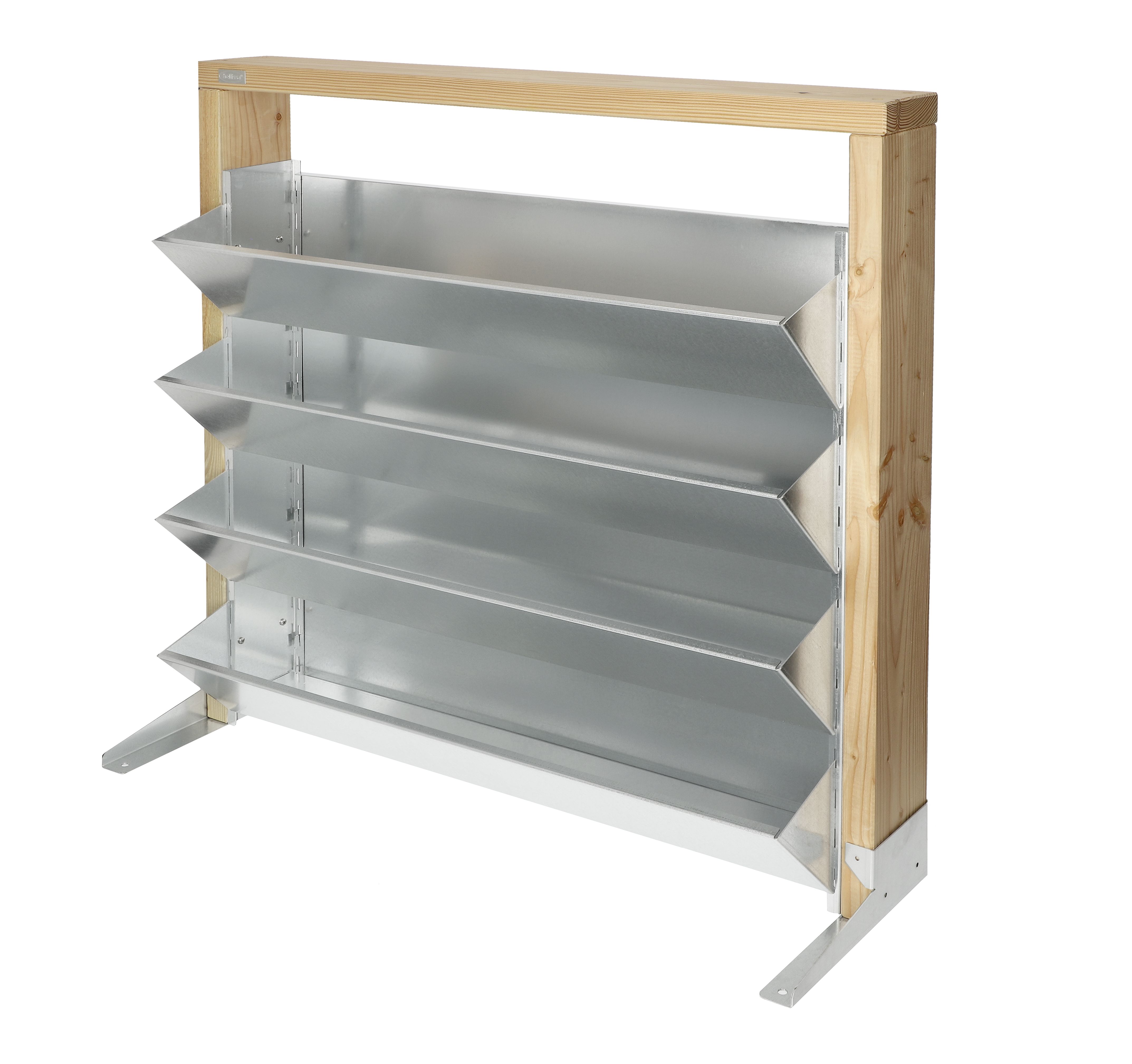 bellissa Vertikales Hochbeet INALTO M4 100 x 32 x 100 cm silber; natur Füllmenge 150 l