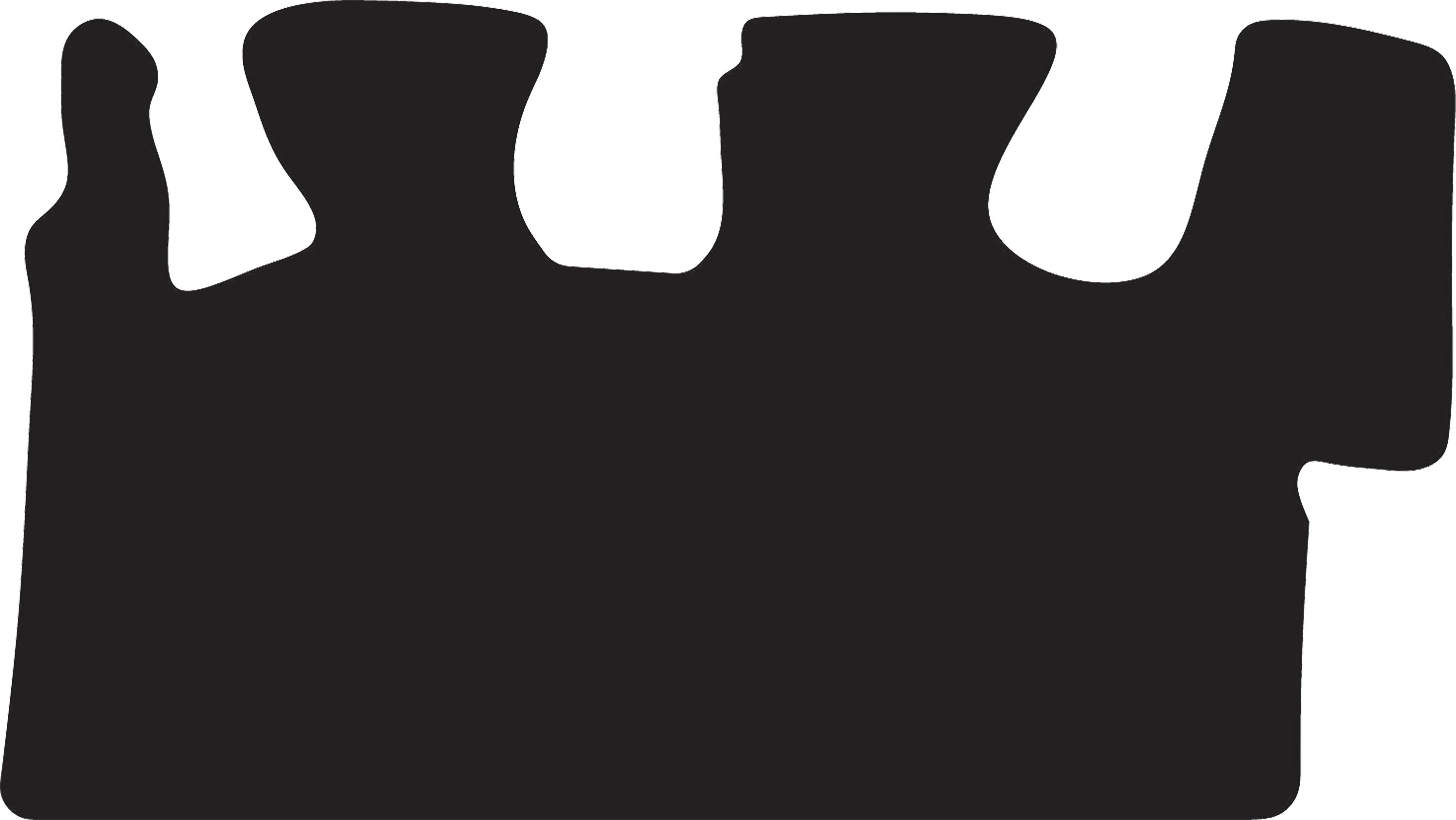 Fußmatte Velours schwarz, für Kubota Minibagger U 55-4