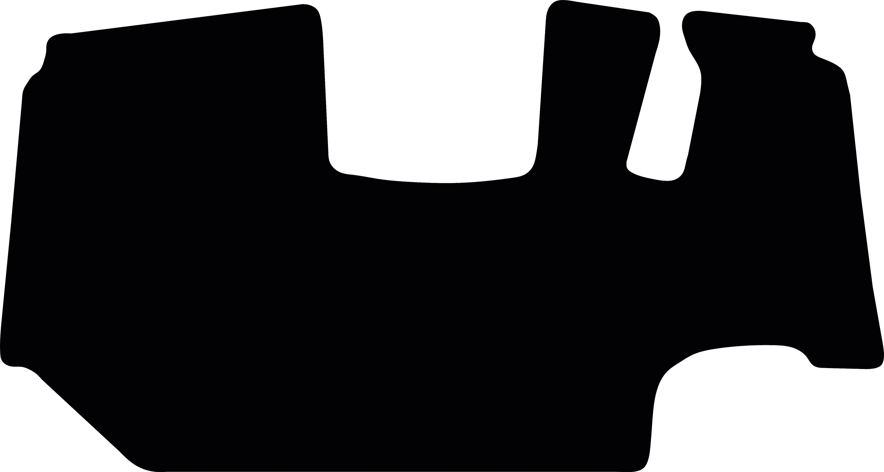 Fußmatte Velours schwarz, für Kubota Radlader R 070
