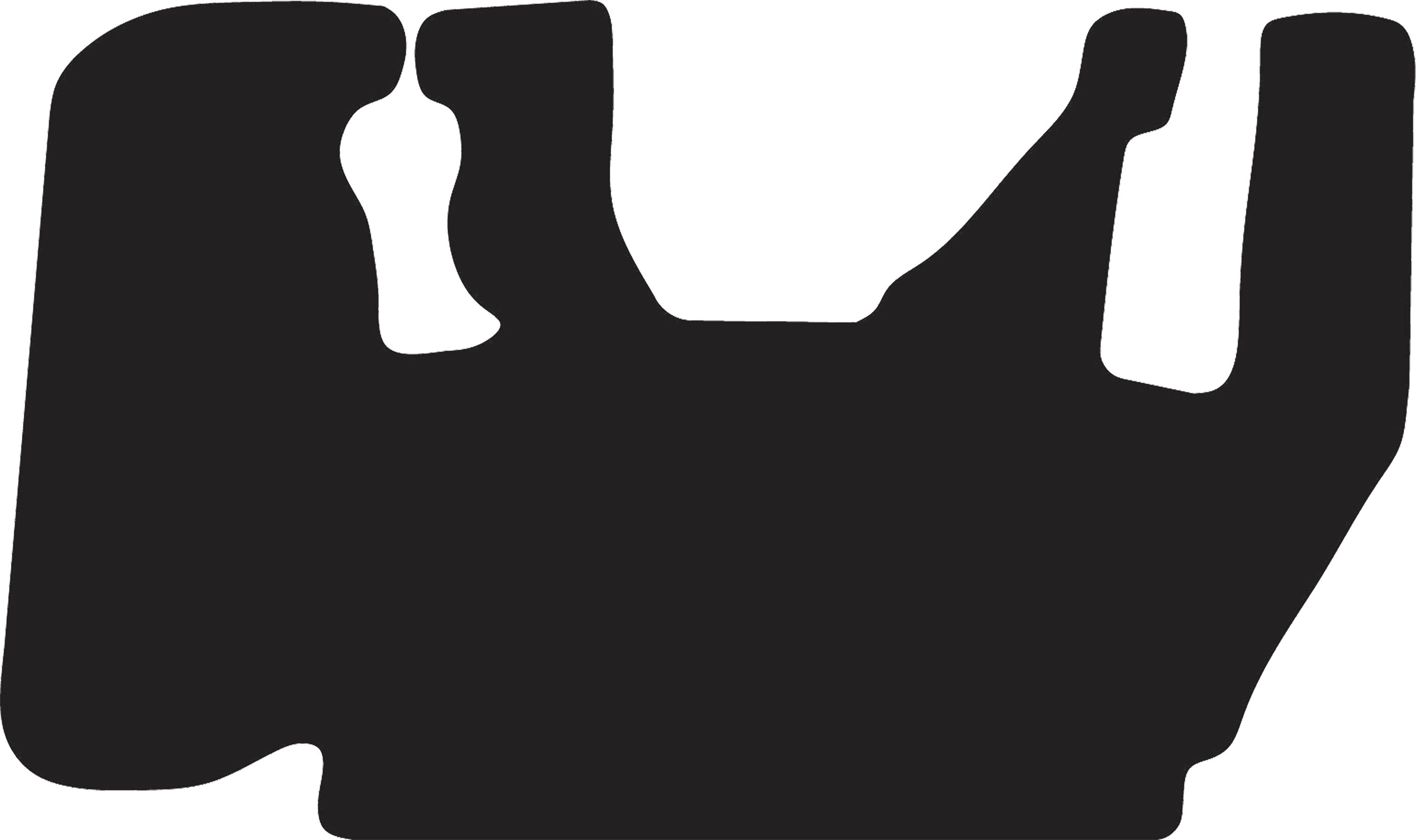 Fußmatte Velours schwarz, für Liebherr Radlader L 506 Compact, L 508 Compact