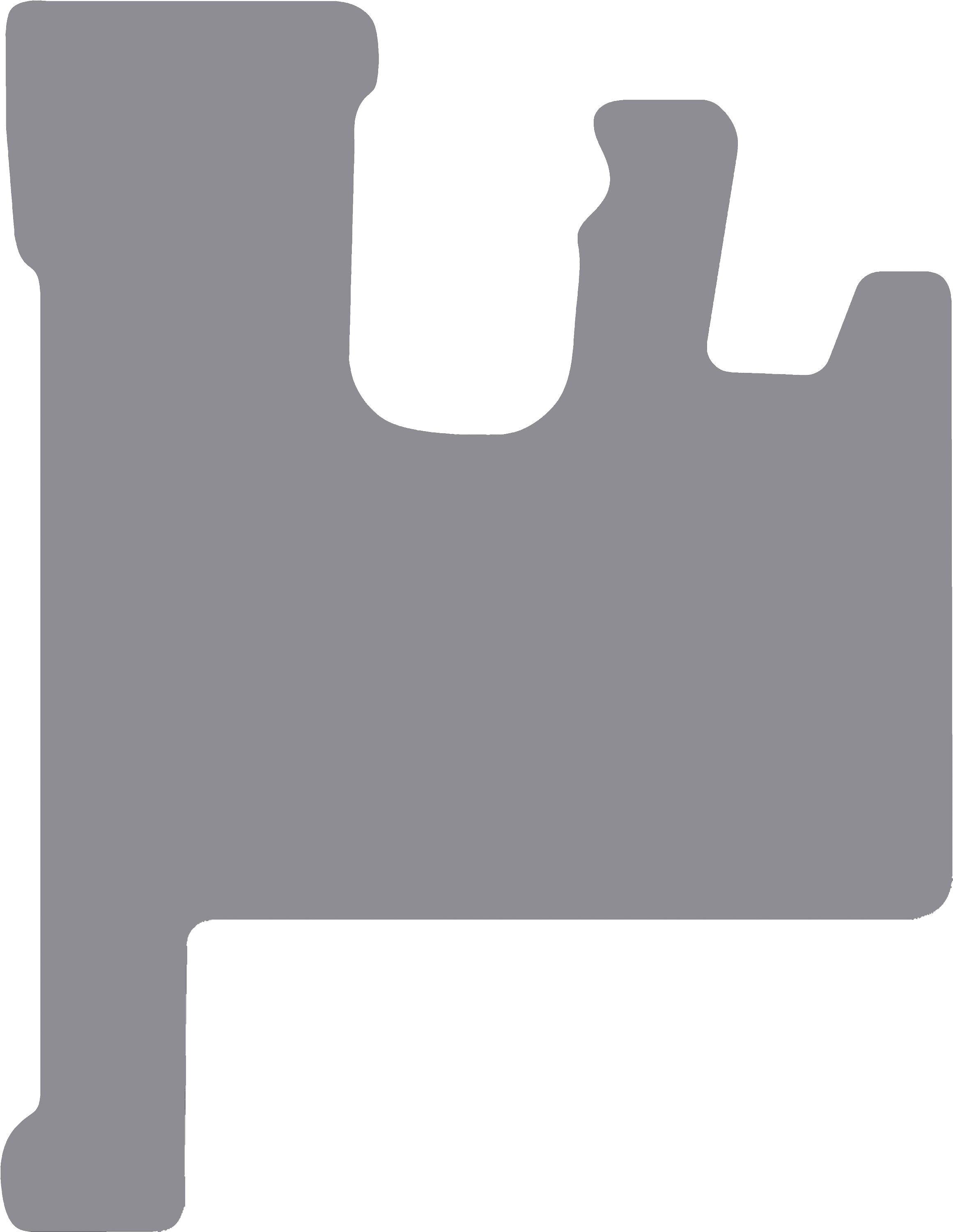 Fußmatte Gummi hellgrau, für Liebherr Teleskoplader T 46-7S, ab Bj. 19