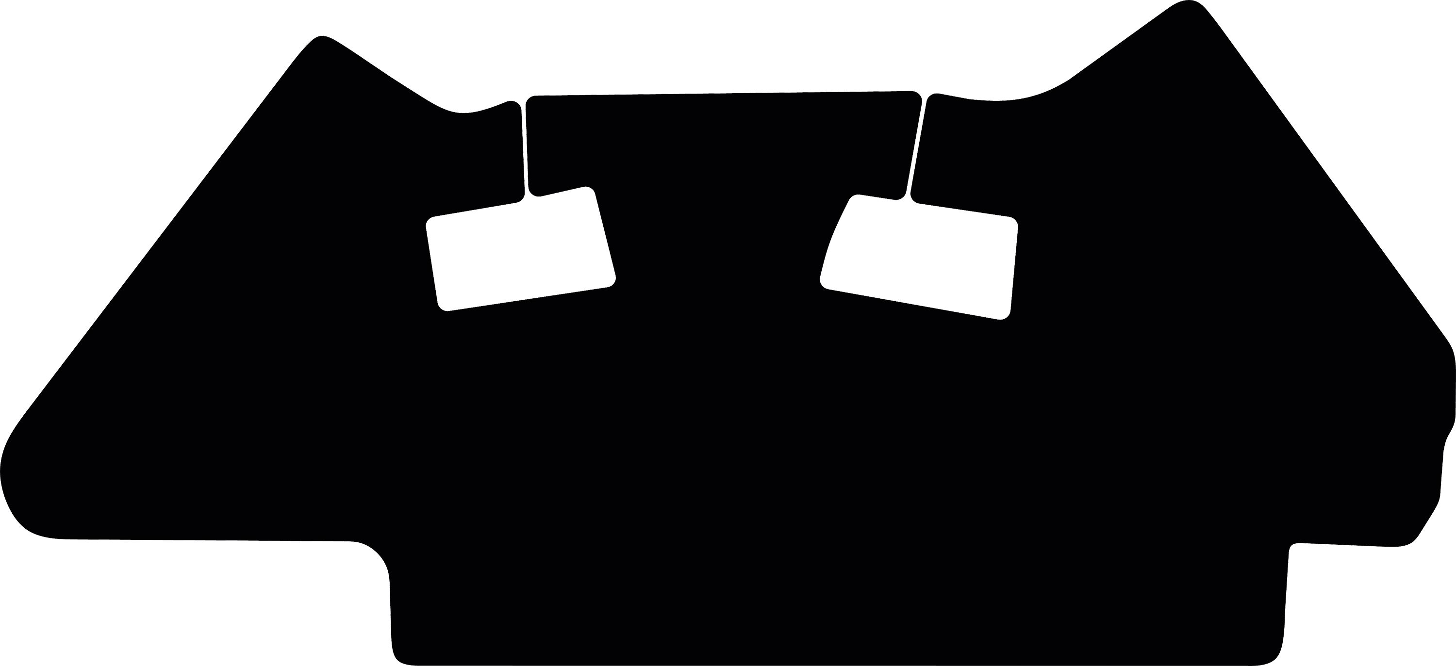 Fußmatte Velours schwarz, für Liebherr Planierraupe PR 716 Litronic, PR 726 Litronic; ab Bj. 21