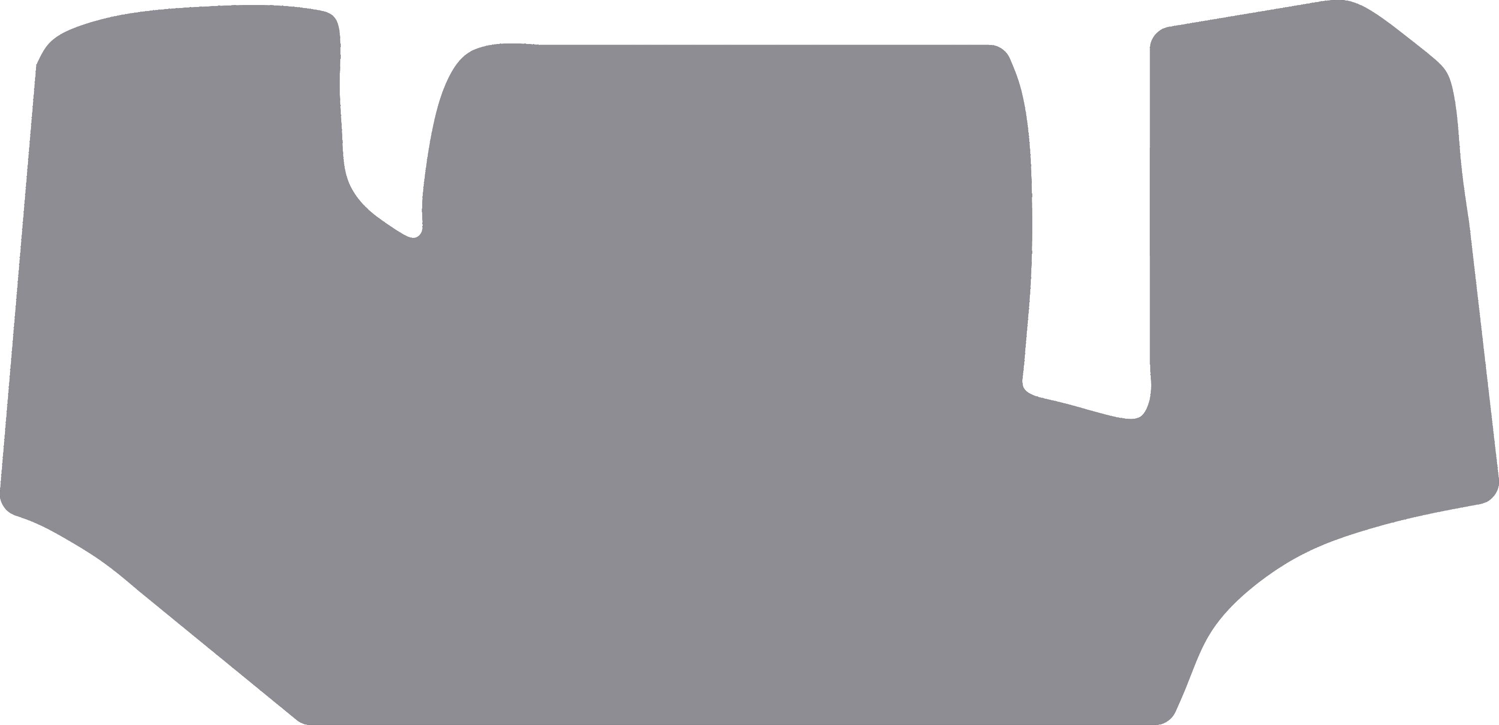 Fußmatte Gummi hellgrau, für Massey Ferguson Traktor MF 5400, MF 6400, MF 7400; Bj. 07 – 11