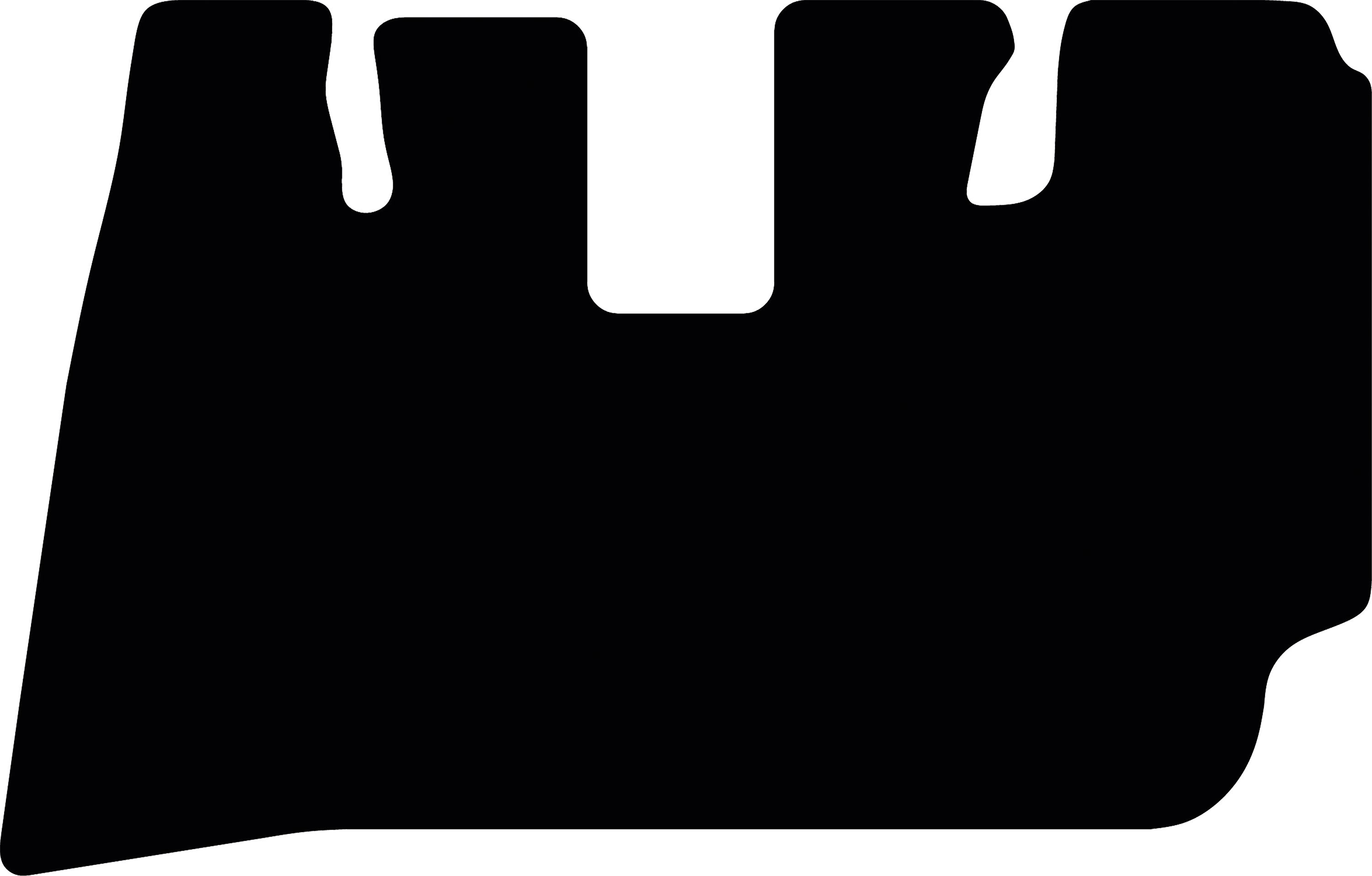 Fußmatte Velours schwarz, für Eurocomach Minibagger ES ab Bj. 06