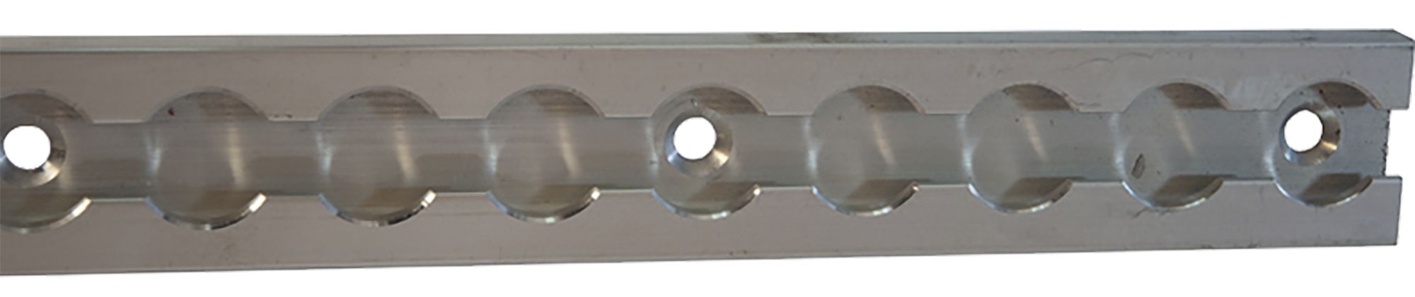 TRAILER POOL Airlineschiene 3.000 x 34 x 9,6 mm Aluminium quadratisch, aufgesetzt, innen, 1-fach, 013 010 060