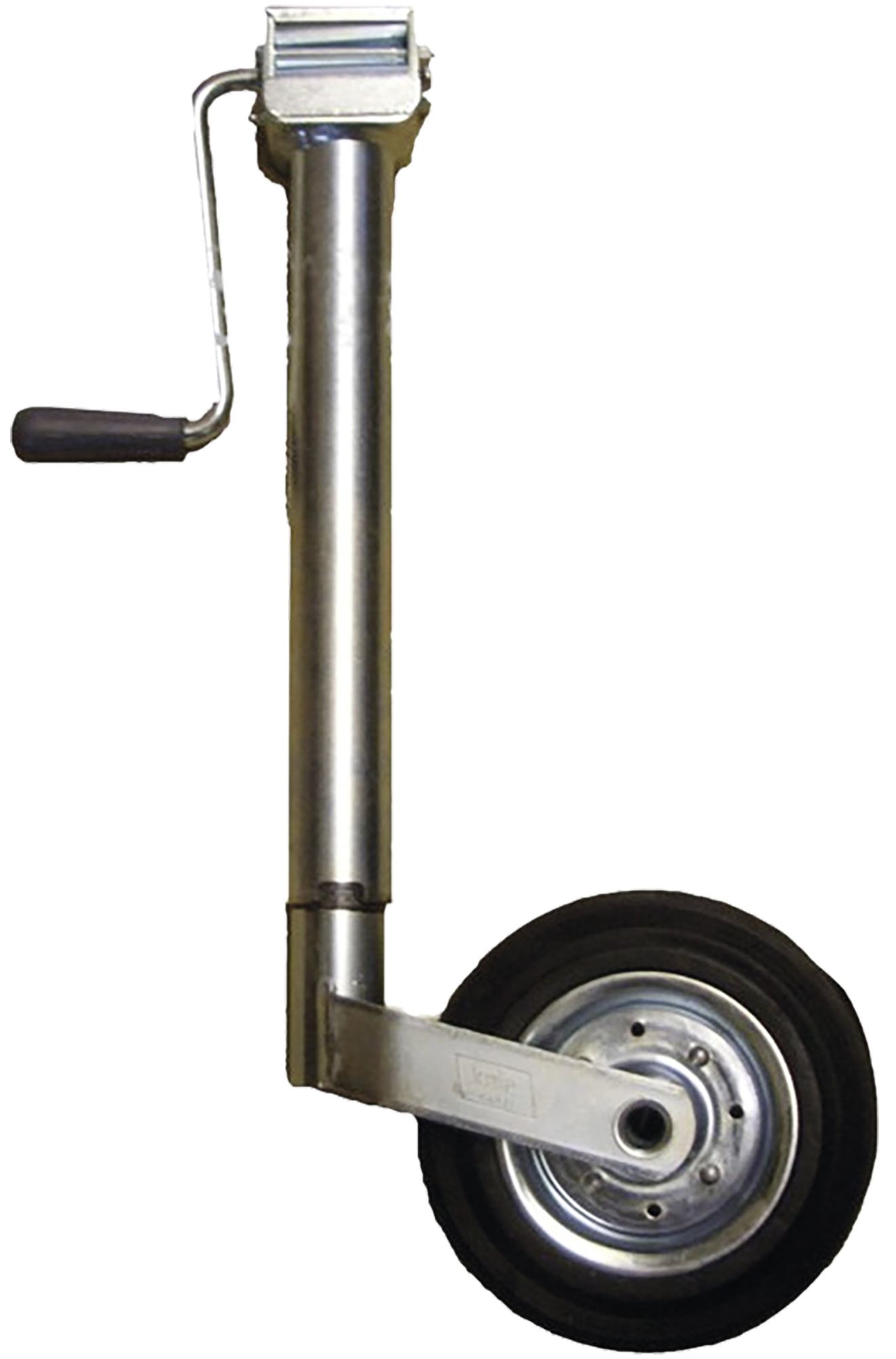 TRAILER POOL Stützrad Stützlast 150 kg, Rohr 48 x 350 mm, Kurbel seitlich, 016 008 010