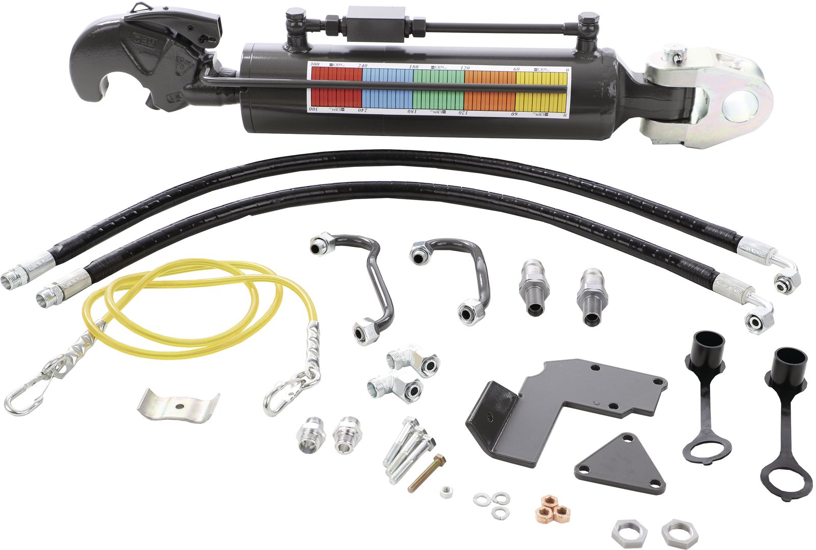 Fendt Hydraulischer Oberlenker Kat. 3/2, mit Fanghaken und Gabelgelenk, Ø Zylinder innen 90 mm, für Traktor Vario 800, 0079158200000