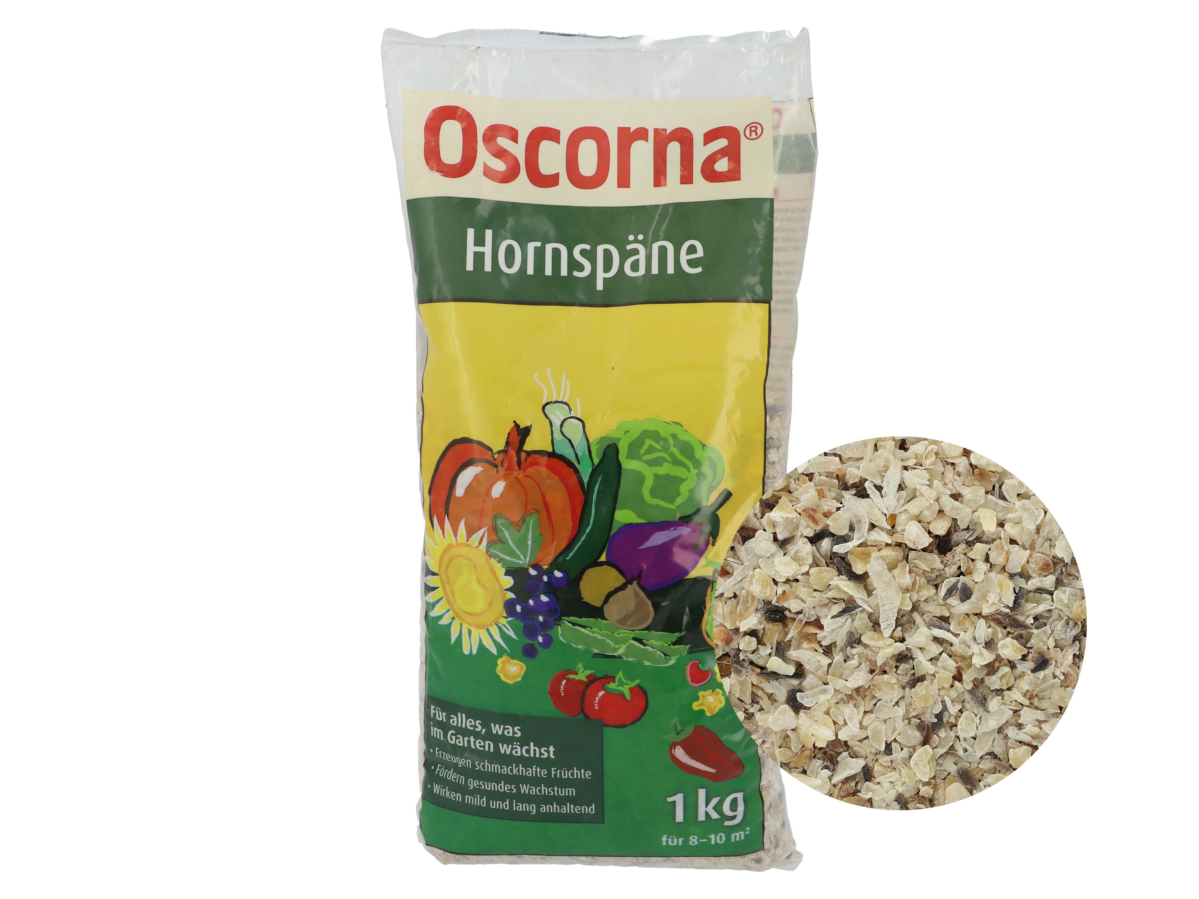 Oscorna Hornspäne organischer Stickstoffdünger 1 kg Beutel Späne
