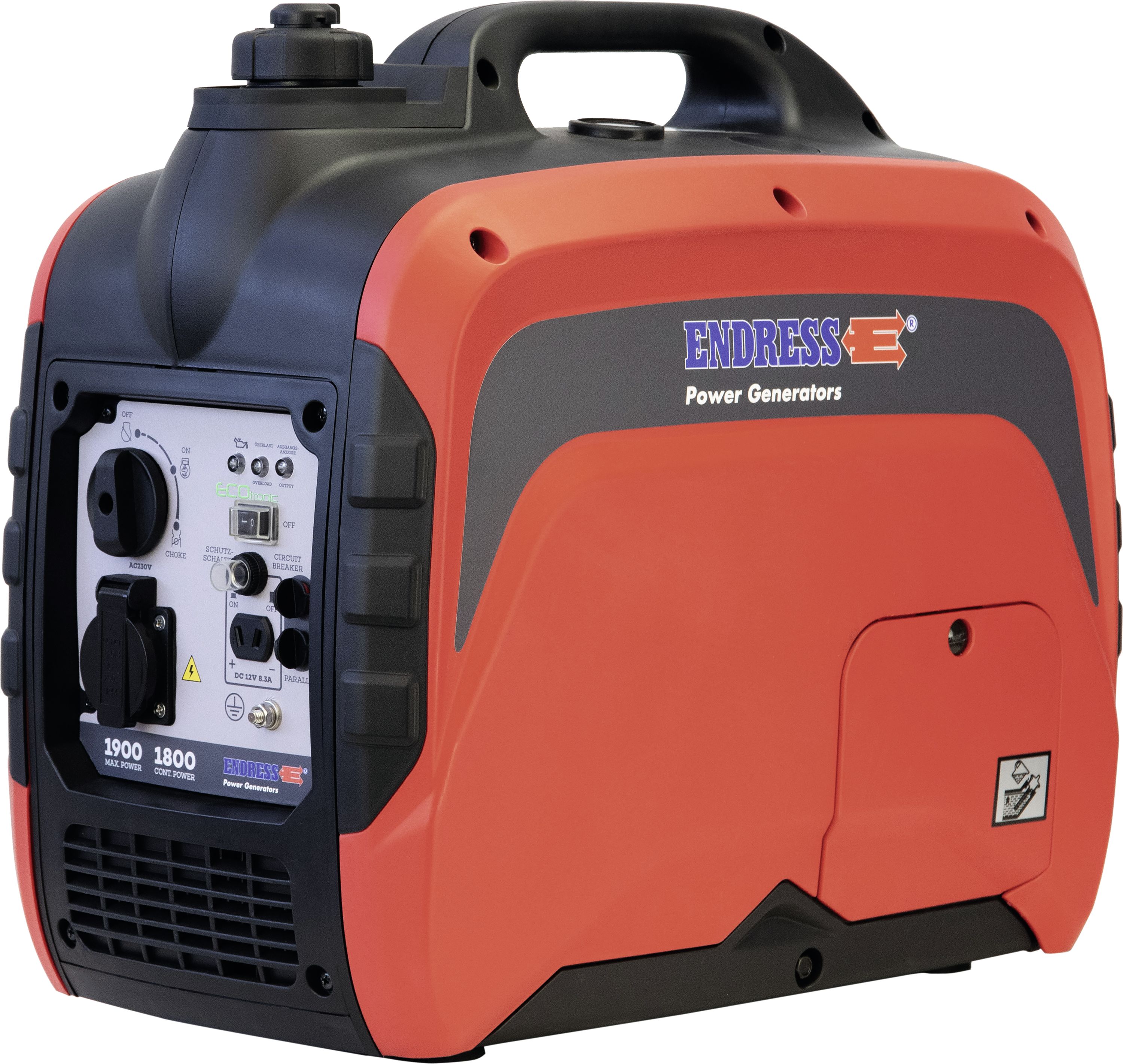 ENDRESS Benzin-Stromerzeuger "ESE 2100i" Dauerleistung 230 V 1,8 kW, 110 008