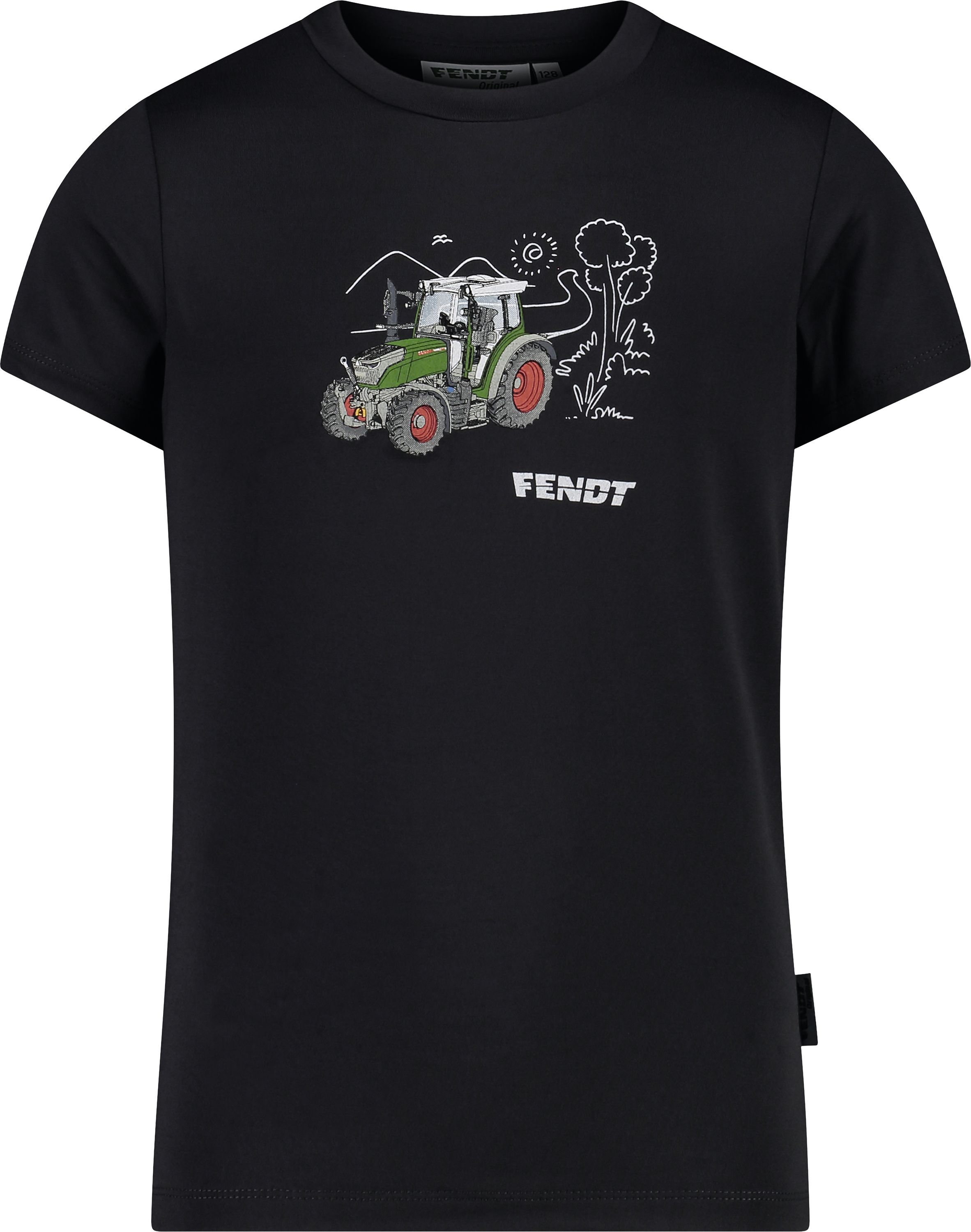 Fendt T-Shirt Kinder Gr. 122/128 schwarz, X991022085000