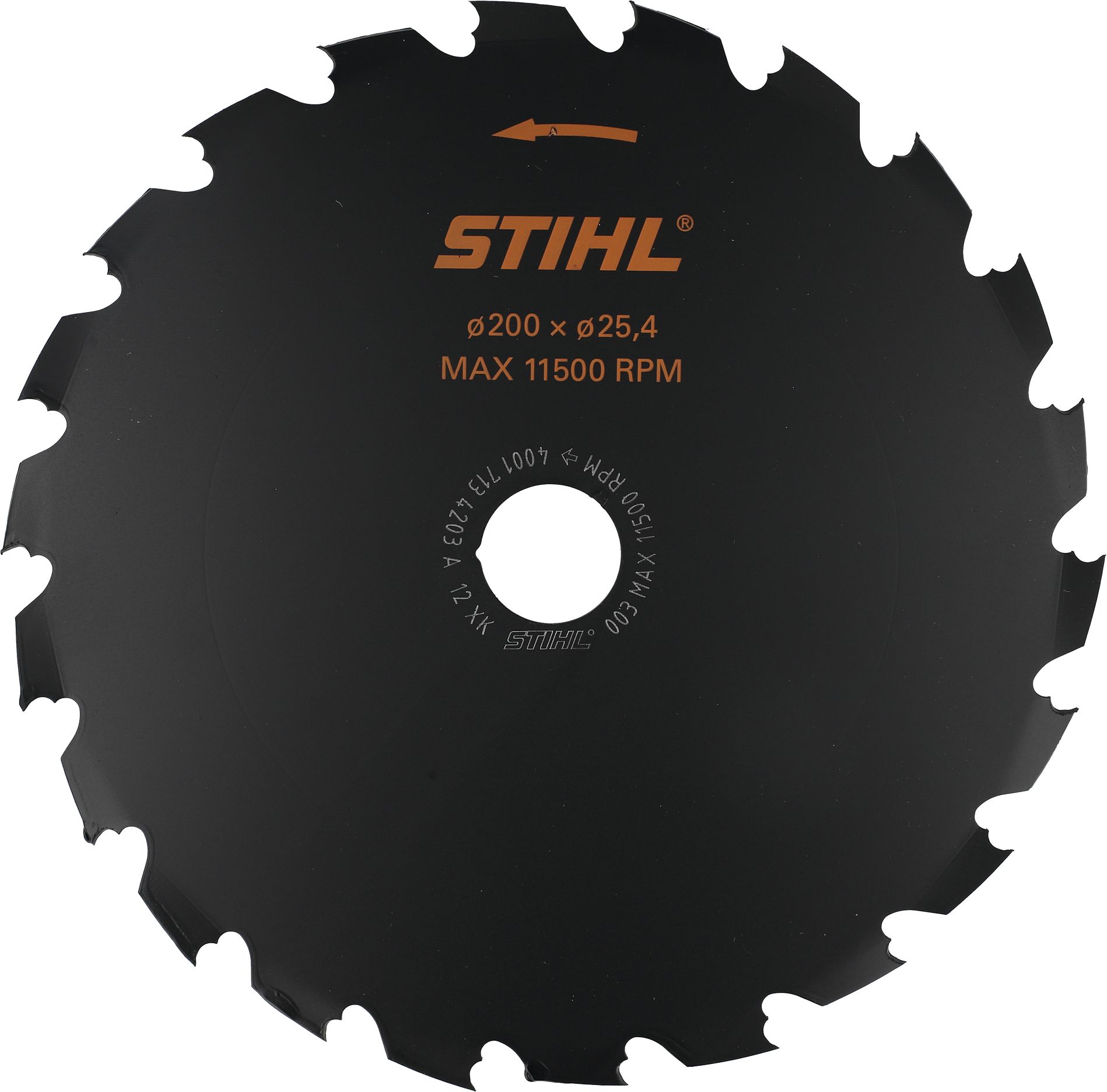 STIHL Sägeblatt "WoodCut" 200 mm Bohrung 25,4 mm, High-Performance, für Motorsens FS 80, 90, 100, FSA 100, 4001 713 4203