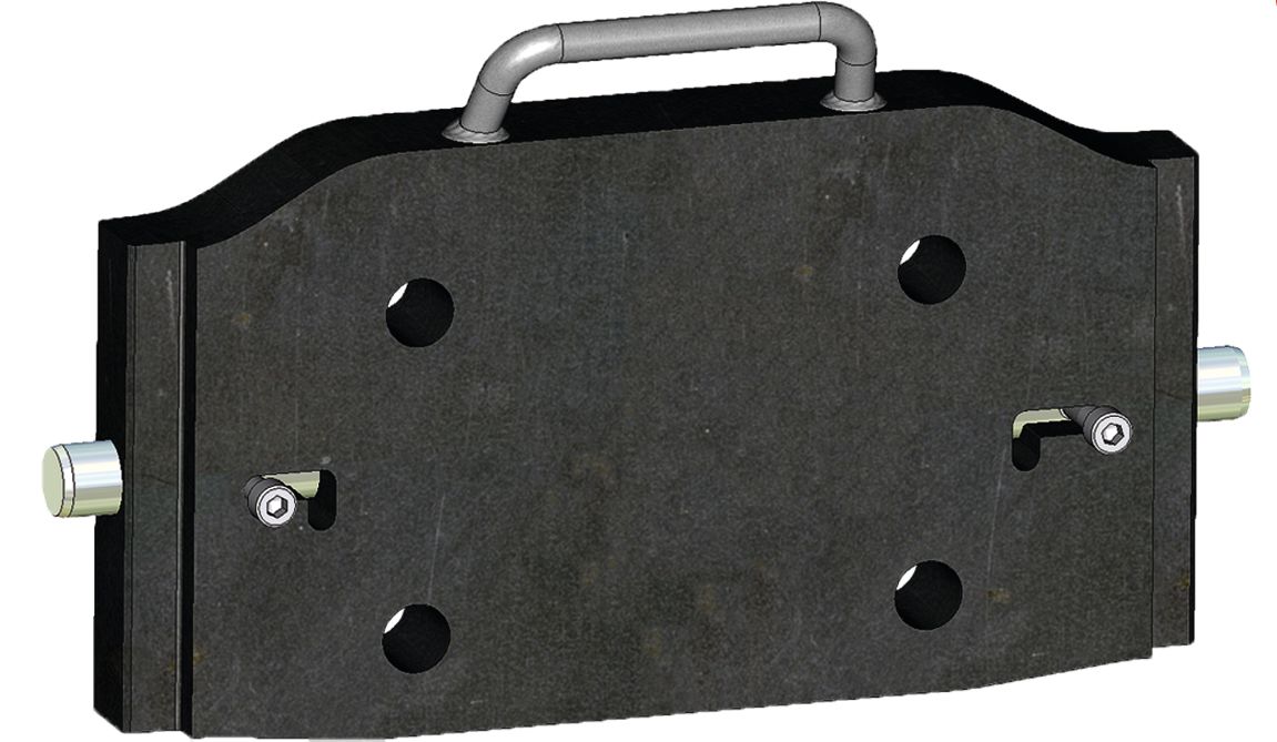 Walterscheid Adapterplatte "KuP311-45" 311/22/30 mm, Lochbild B x H 140 × 80 mm, Stützlast 2.800 kg, 8005044