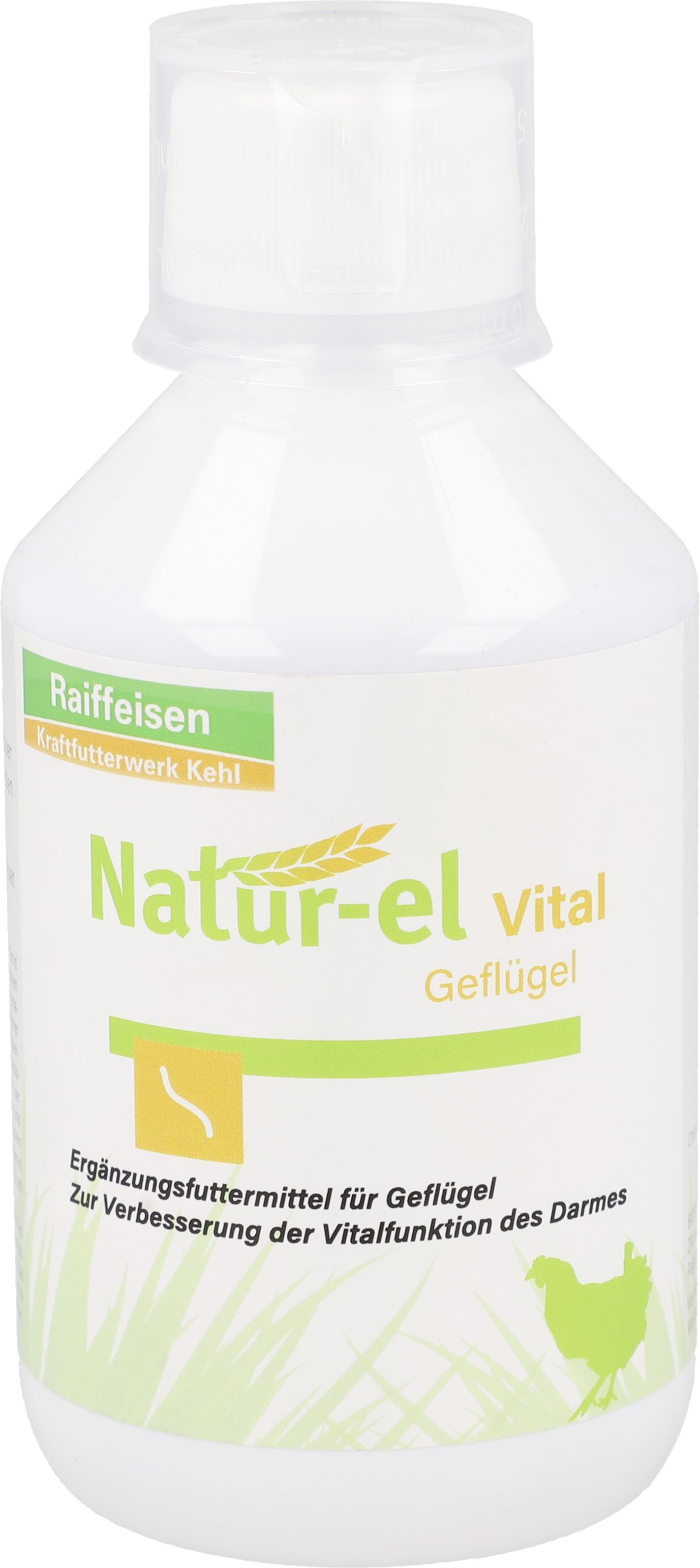 Natur-el Vital Geflügel kann den Befall mit Endoparasiten bei Hühnern erschweren (vormals Ascarom) 250 ml Flasche