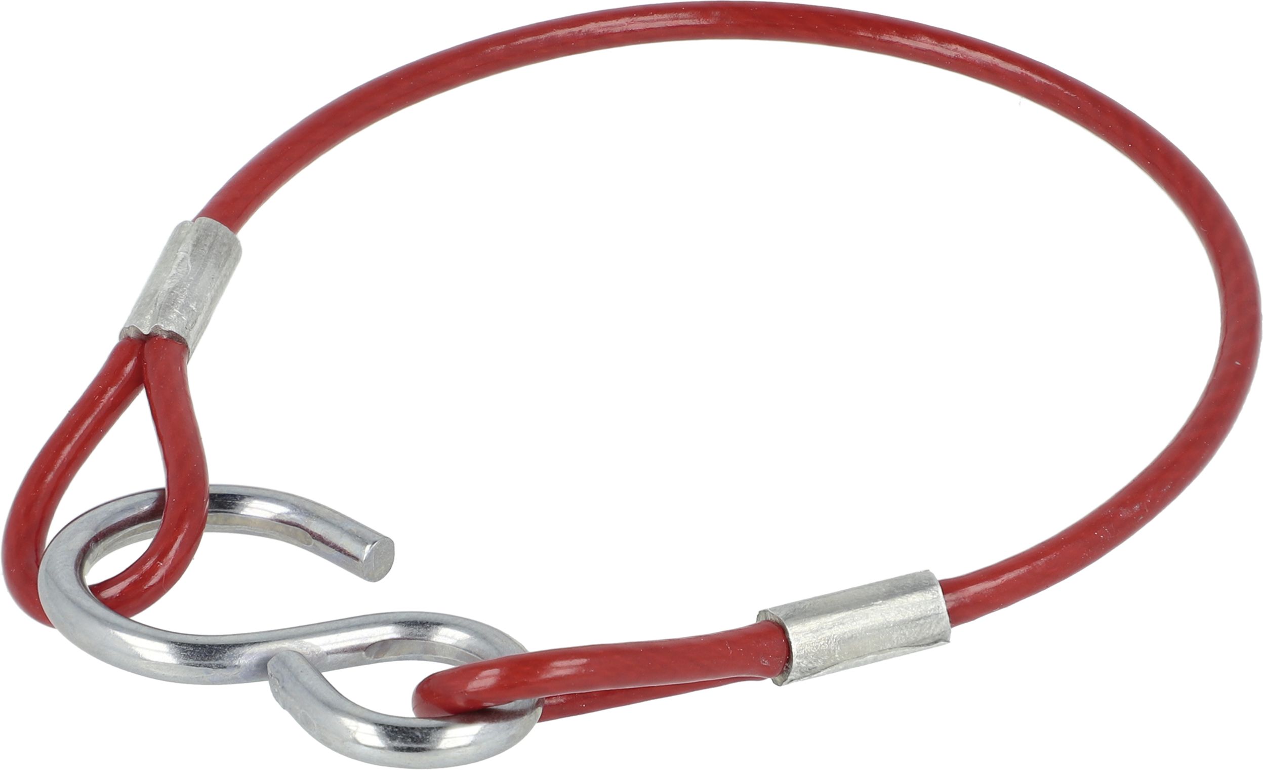 Fendt Sicherungsseil mit Haken und Öse, für Klappsplint Ober- und Unterlenker Traktor Farmer 300, Vario, Rahmen Feldhächsler Katana, H718922070040