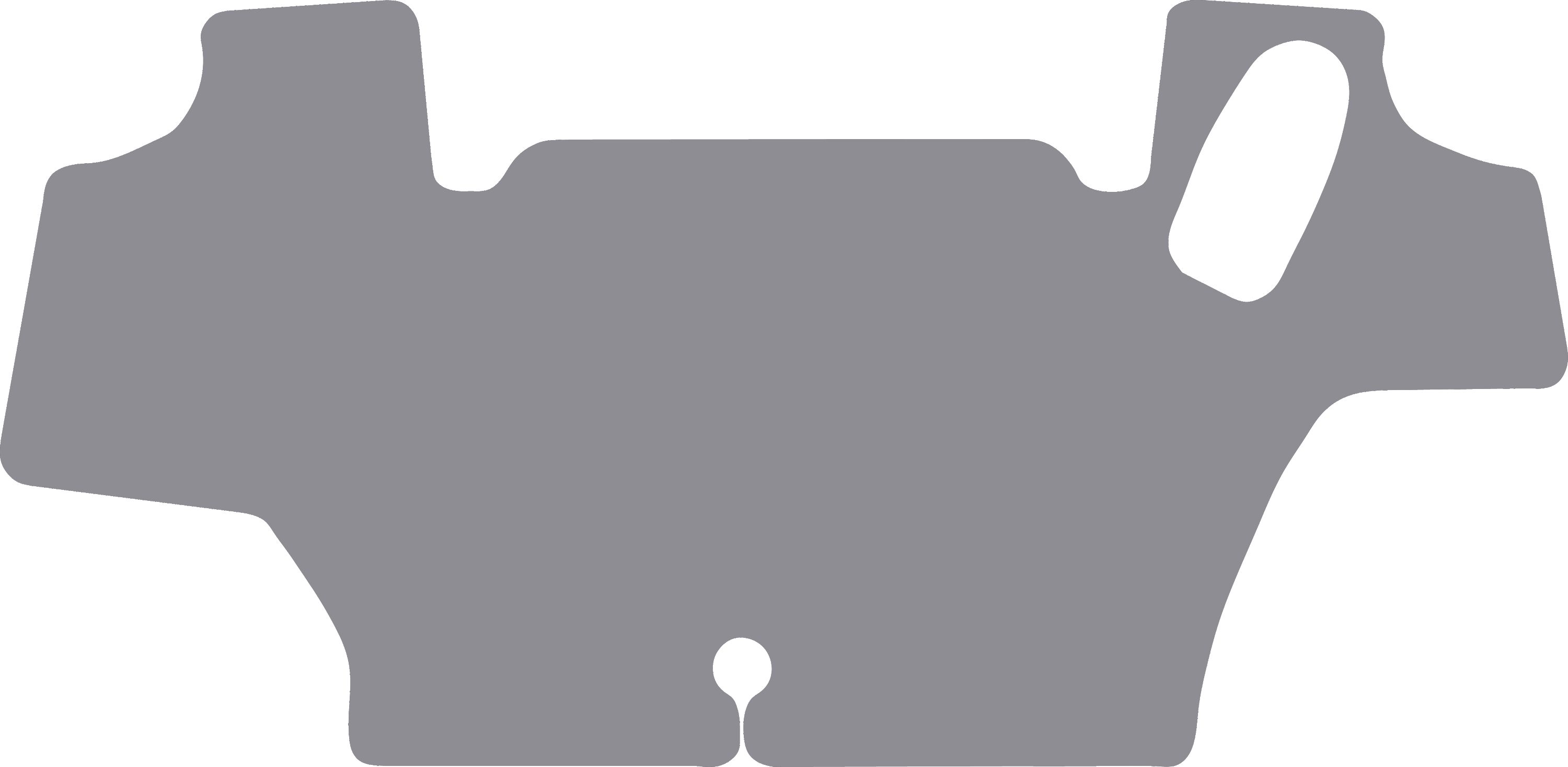 Fußmatte Gummi hellgrau, für Ford New Holland Traktor T 7.300, ab Bj. 22