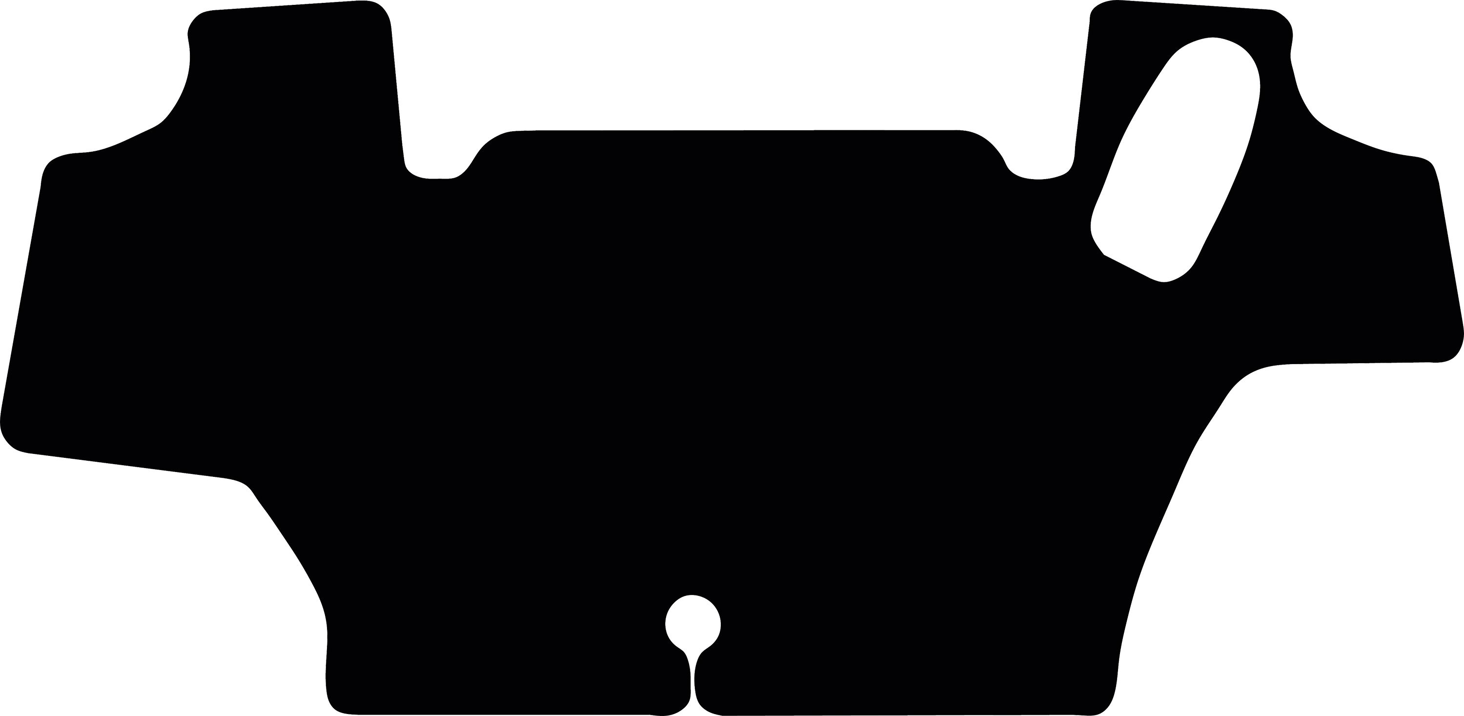 Fußmatte Velours schwarz, für Steyr Traktor Absolut CVT 6185, 6200, 6220, 6240, ab Bj. 22