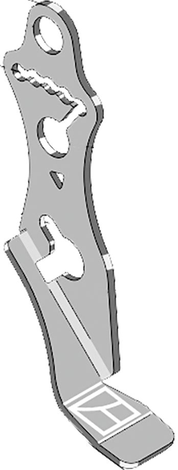 Industriehof Tiefenführung links, 250 x 47 x 4 mm, für Säscheiben Drillmaschine Gaspardo, 99.GA-14