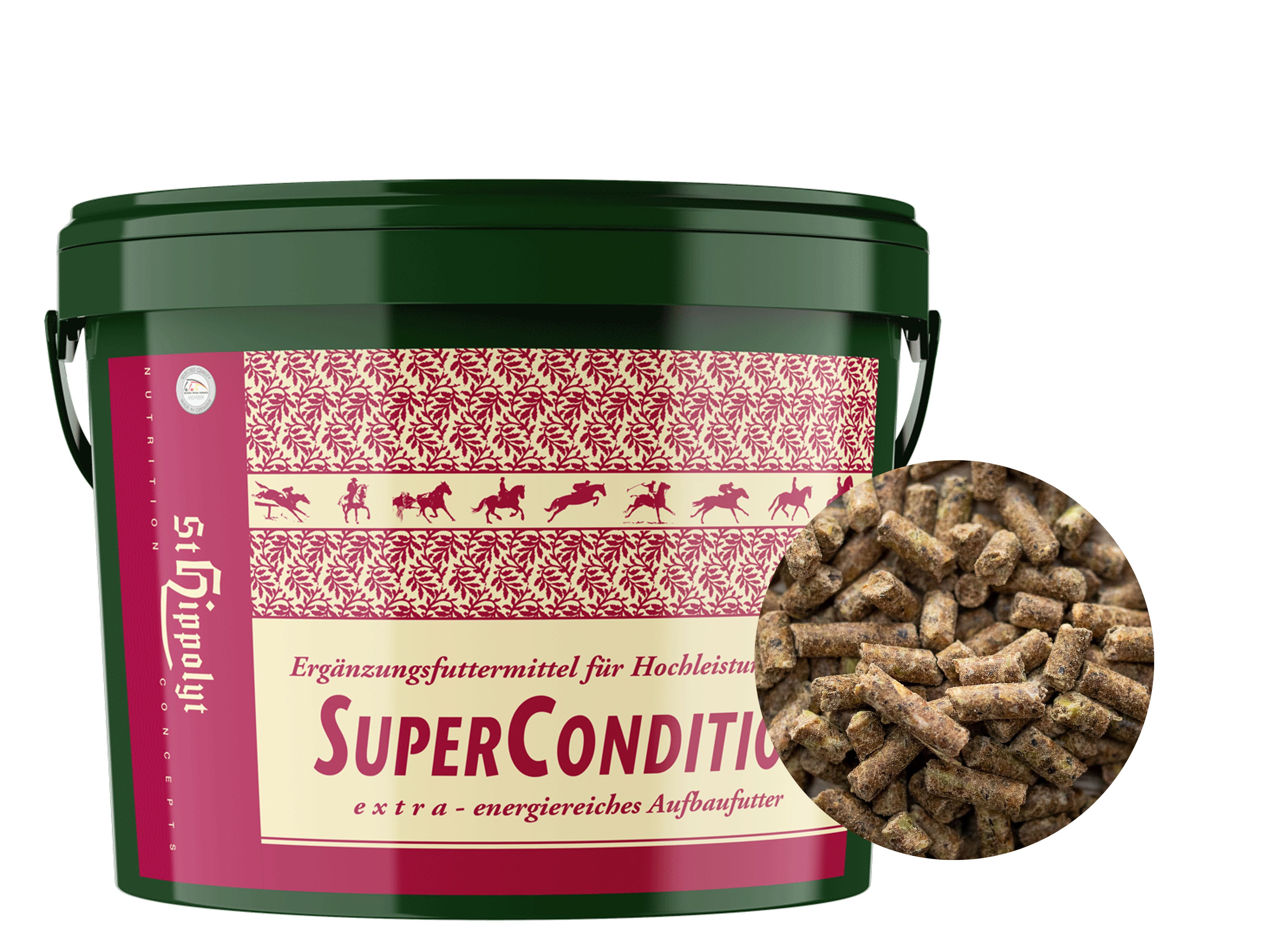St. Hippolyt Super Condition Futterkonzentrat für Leistungspferde 10 kg Eimer
