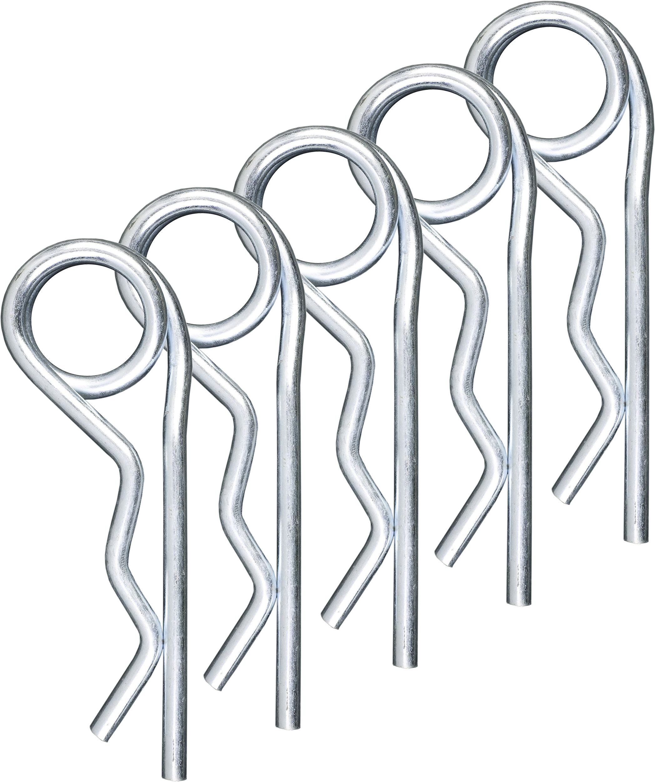 Federstecker 4 mm doppelt gebogen, verzinkt, 5 St.