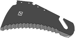 Industriehof Ladewagenmesser 410 x 240 x 5 mm, für Ladewagen Strautmann Vitesse, 85-193