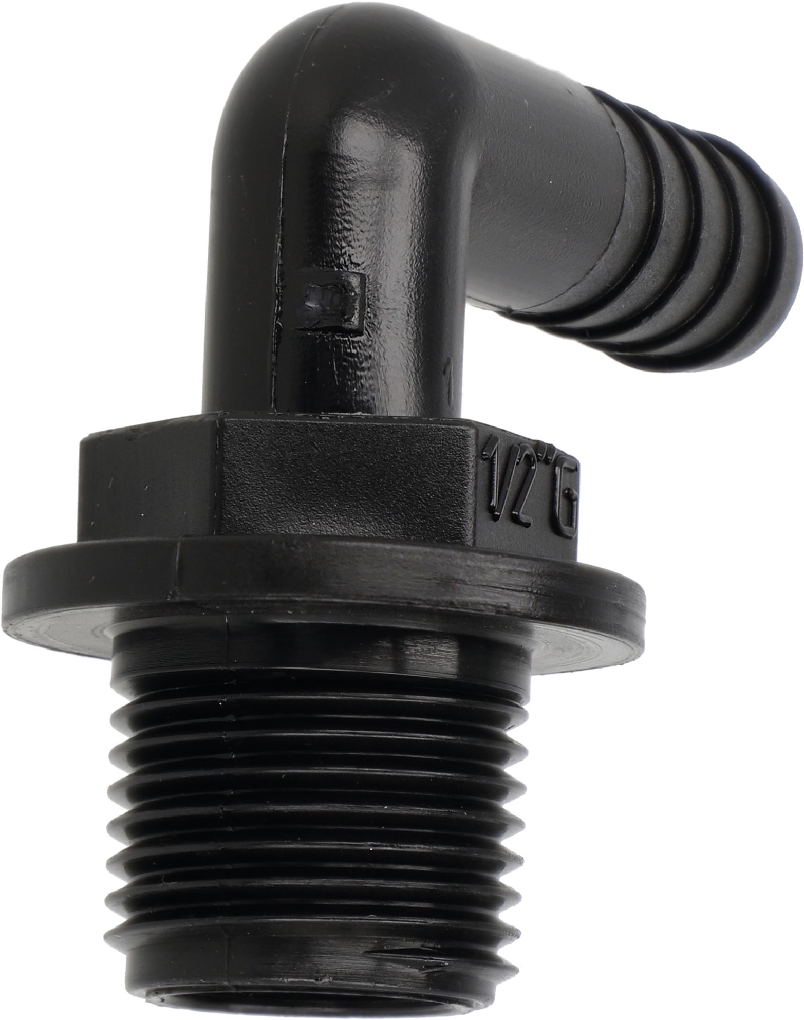 Agrotop Schlauchanschluss G 1 1/2" AG BSP Ø Tülle 38 mm 90 ° gebogen, 10636