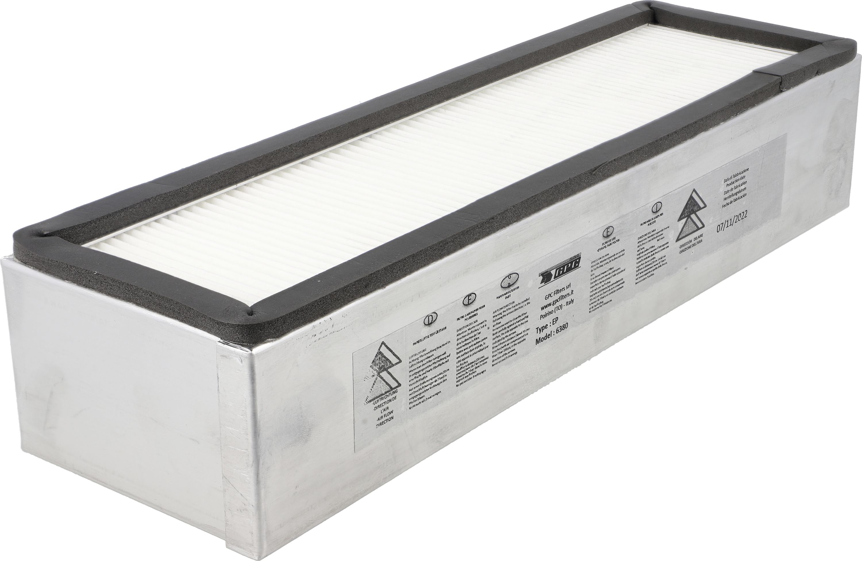 Sauerburger Luftfilter "Pollen" 295 x 90 x 60 mm, für Hangschlepper, 26270