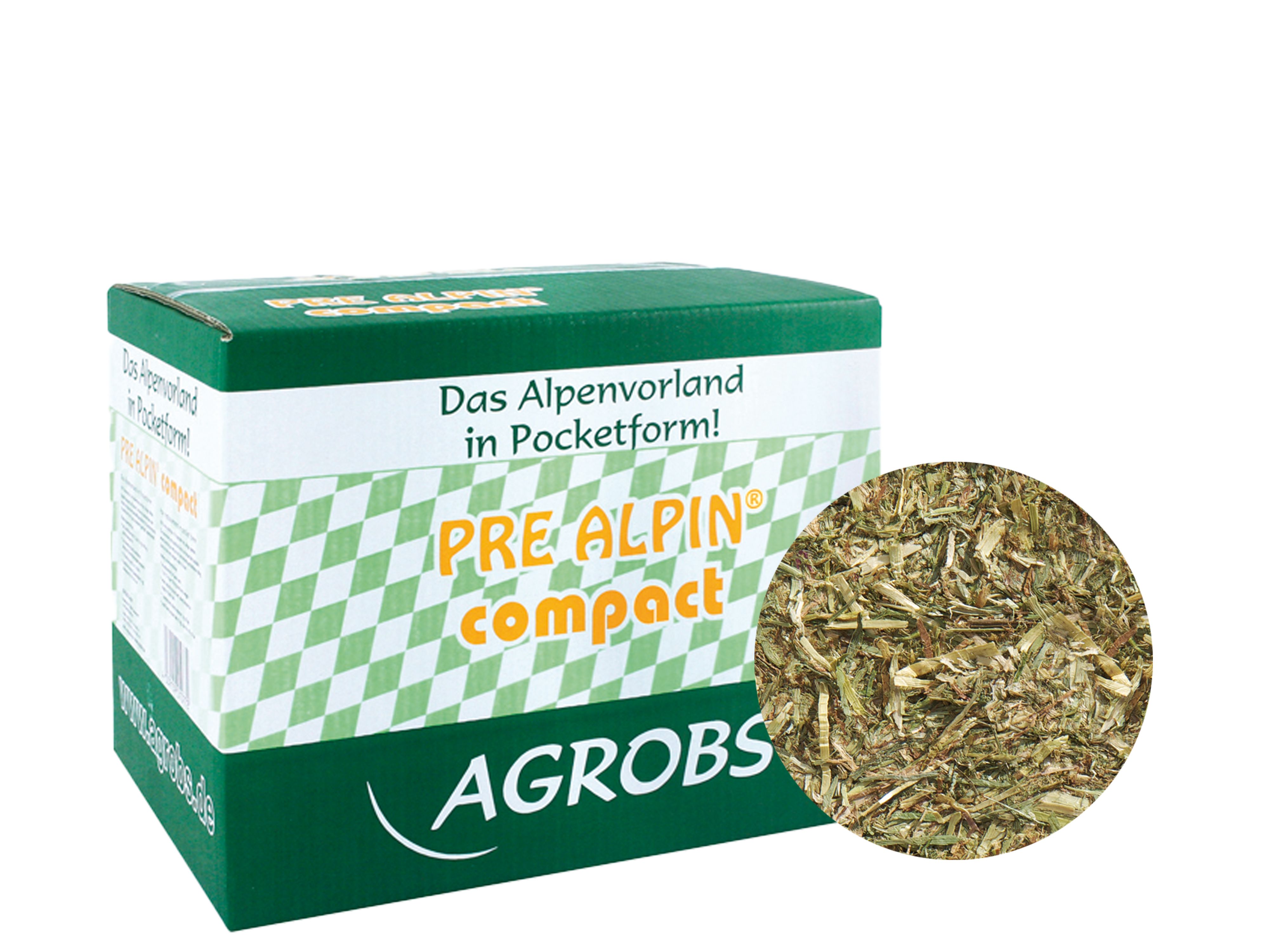 AGROBS PRE ALPIN Compact Heuersatz in praktischer Pocketform für zuhause und unterwegs Block 15 kg Karton