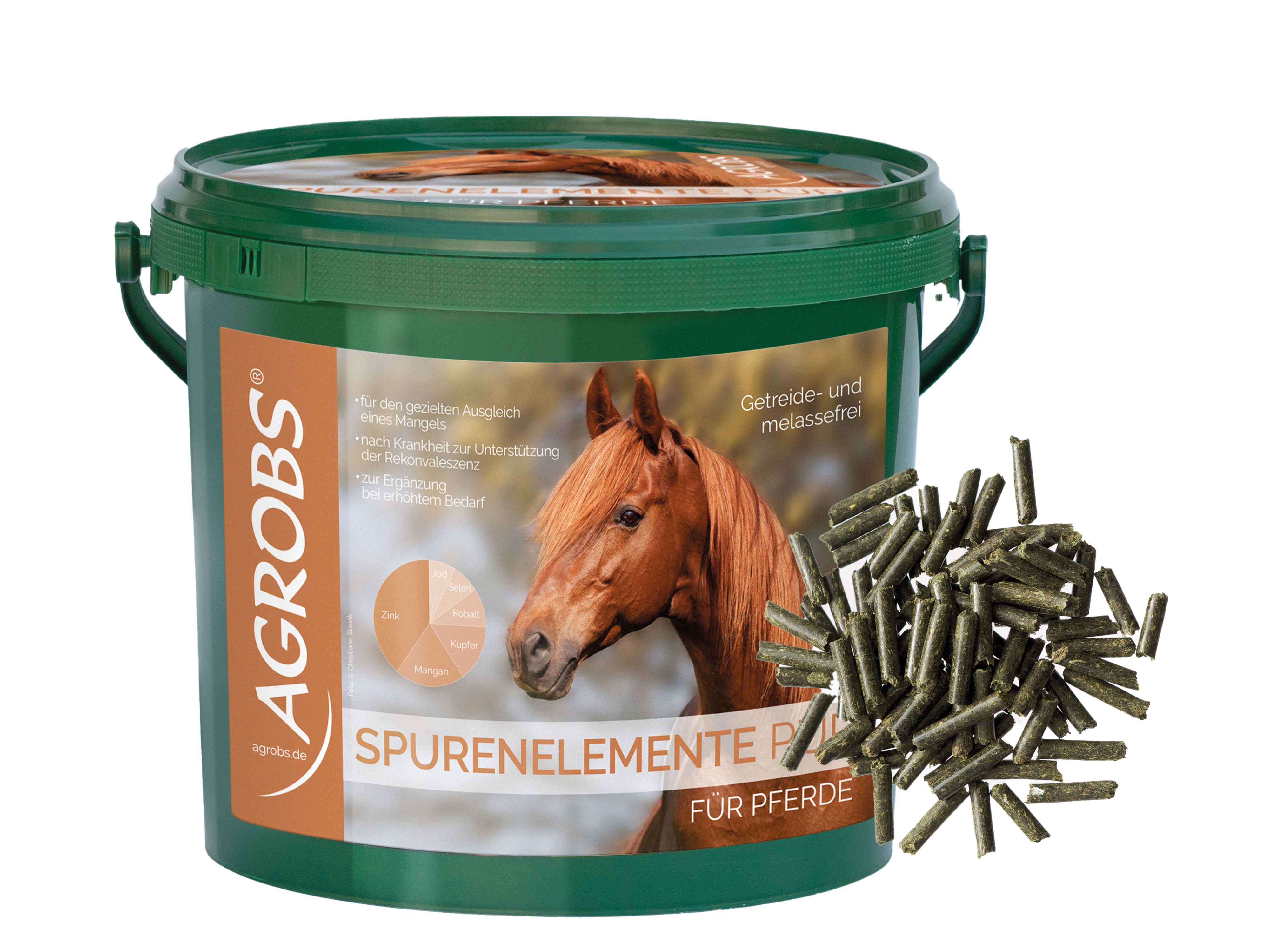 AGROBS Spurenelemente pur für Pferde 3 kg Eimer