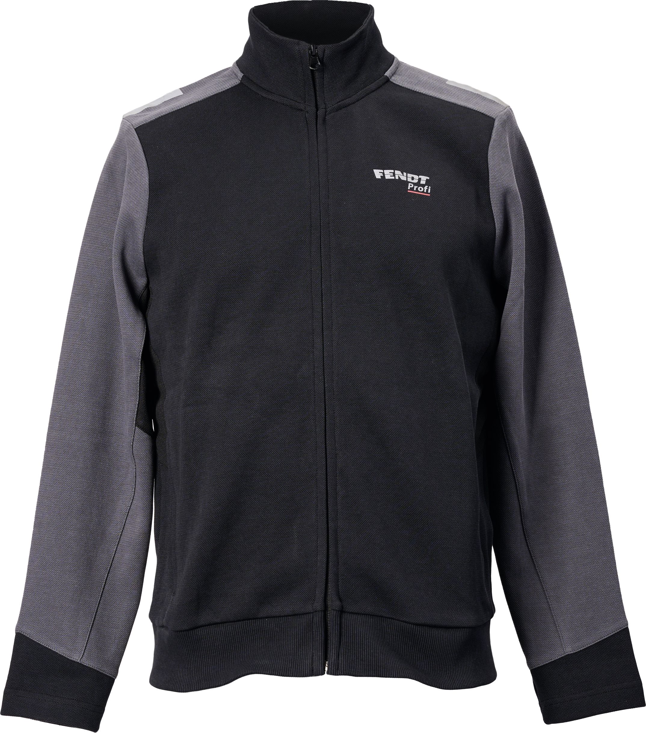 Fendt Sweatjacke Herren "Profi" Gr. 2XL, blassgrau; nachtgrau, X991023096000