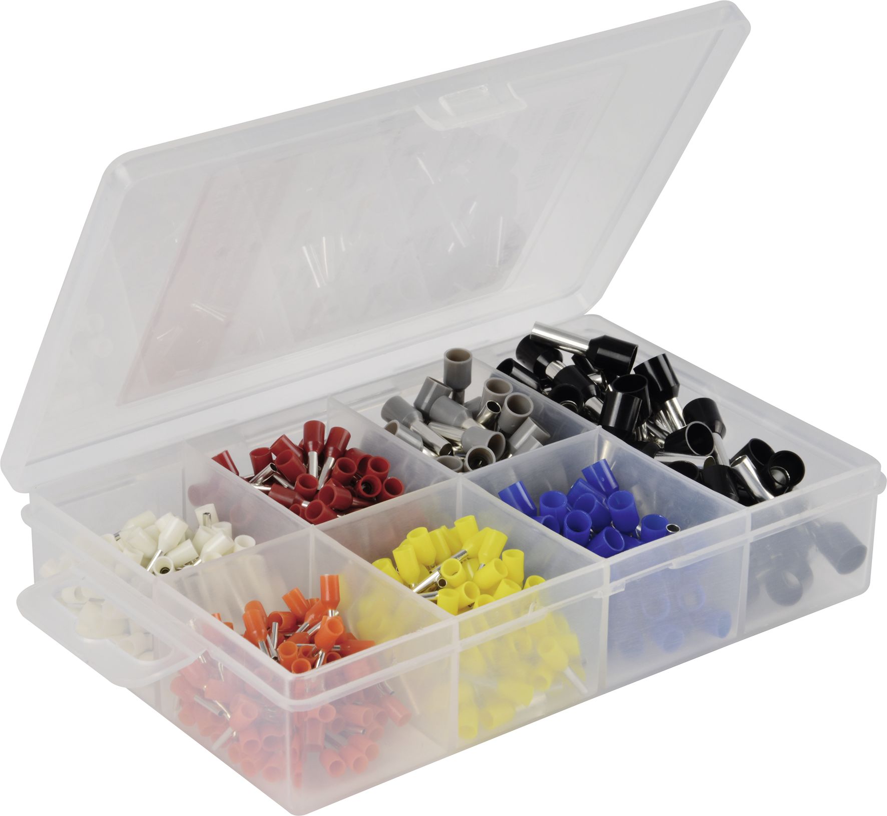 Herth + Buss Aderendhülsen-Sortiment 550 St., verzinnt; teilisoliert, Kabel 0,5 – 6 mm², 54 254 170