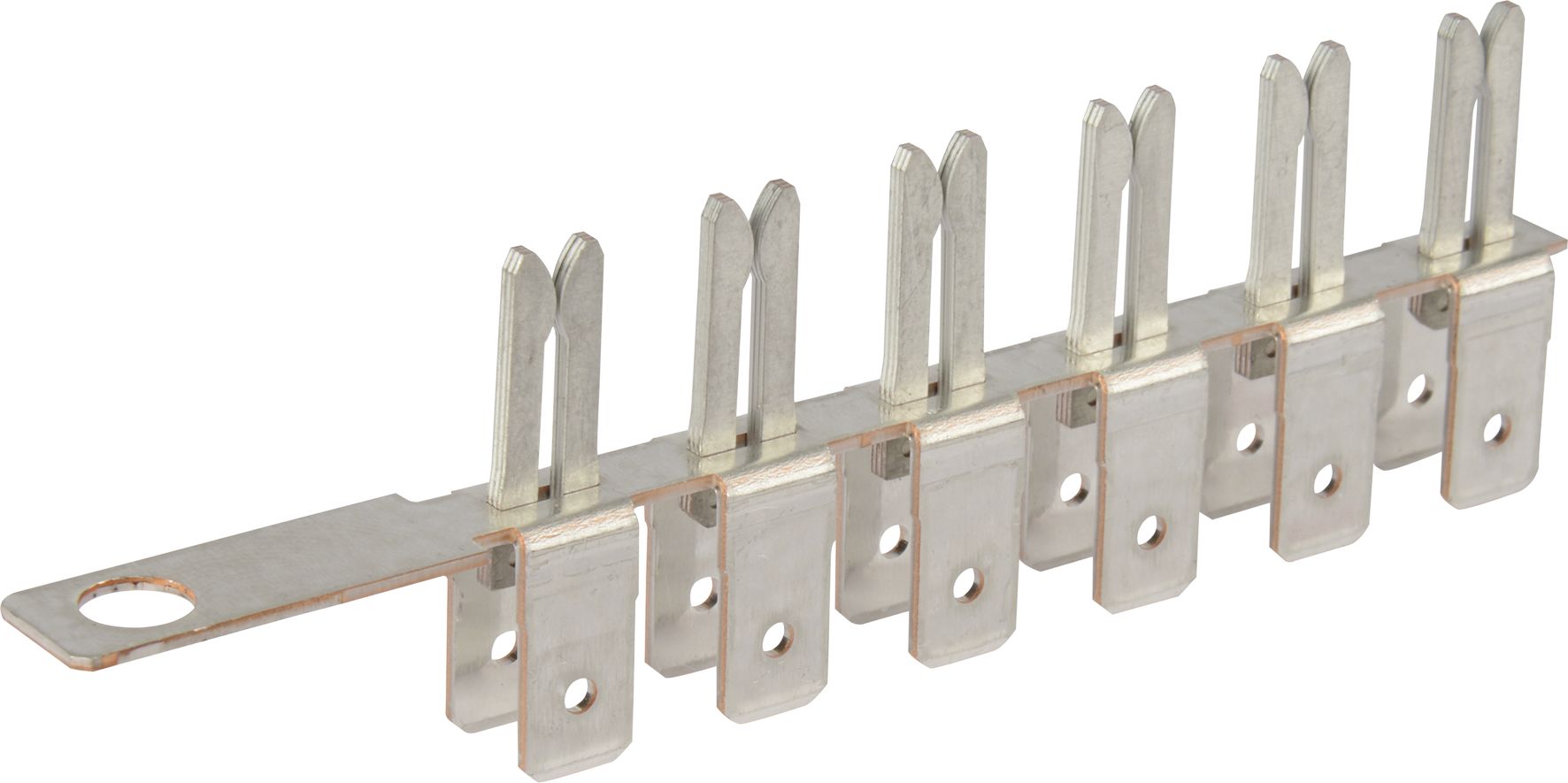 Herth + Buss Sammelschiene "ATO" 6-polig, mit Anschlusslasche, Steckbreite 6,3 mm; Steckhöhe 0,8 mm; Flachsteckhülse, 50 251 976