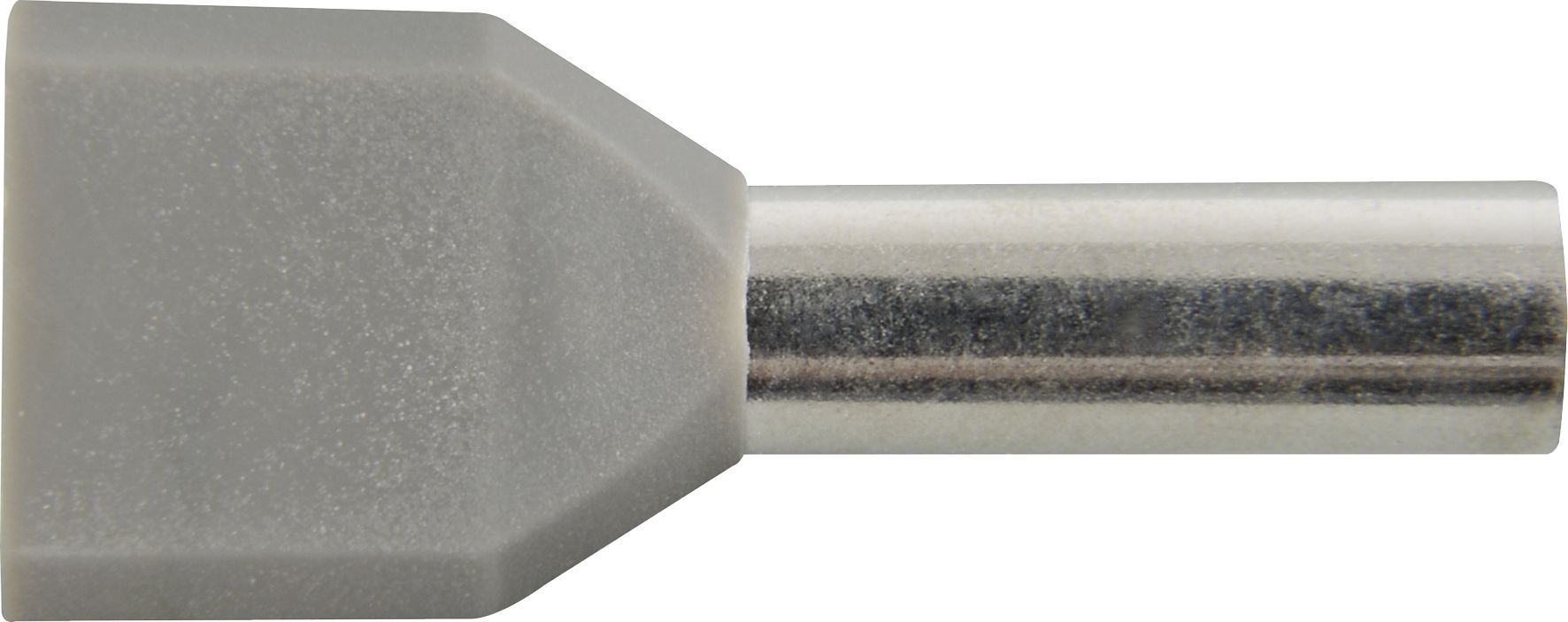 Herth + Buss Kabelendhülse "Duo" DIN ISO 46228/4 4,0 mm², blassgrau, teilisoliert, 50 252 185