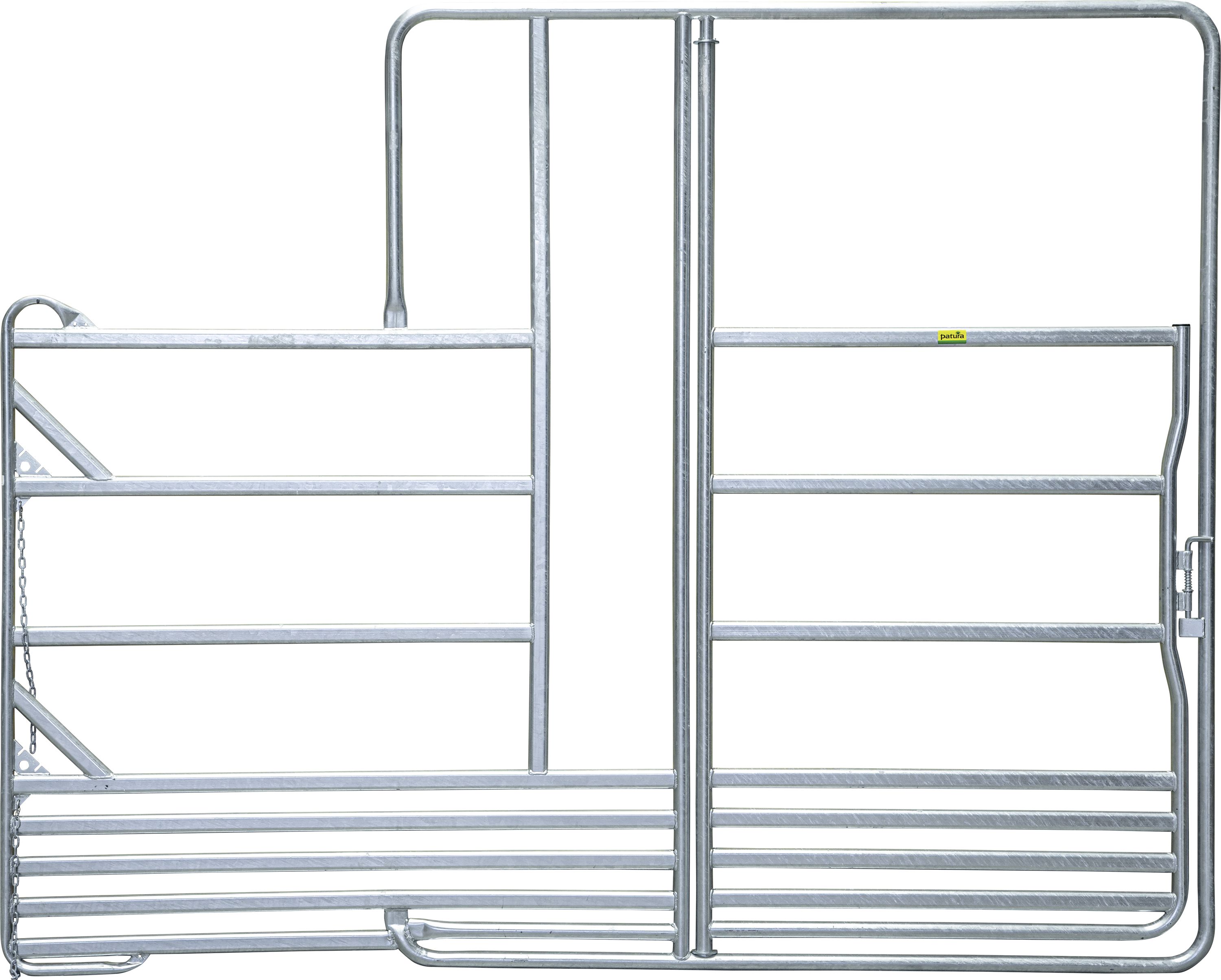 Patura Panel B x H 3,60 x 2,40 m für Pferde, mit Tor und Fressplatz, 310275