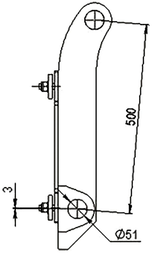 Düvelsdorf Anschraubplatte D-Lock für Radlader Terex TL 80 – 120, 2 St., 5120260