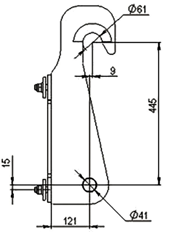 Düvelsdorf Anschraubplatte D-Lock für Hoflader Schäffer, 2 St., 5120410