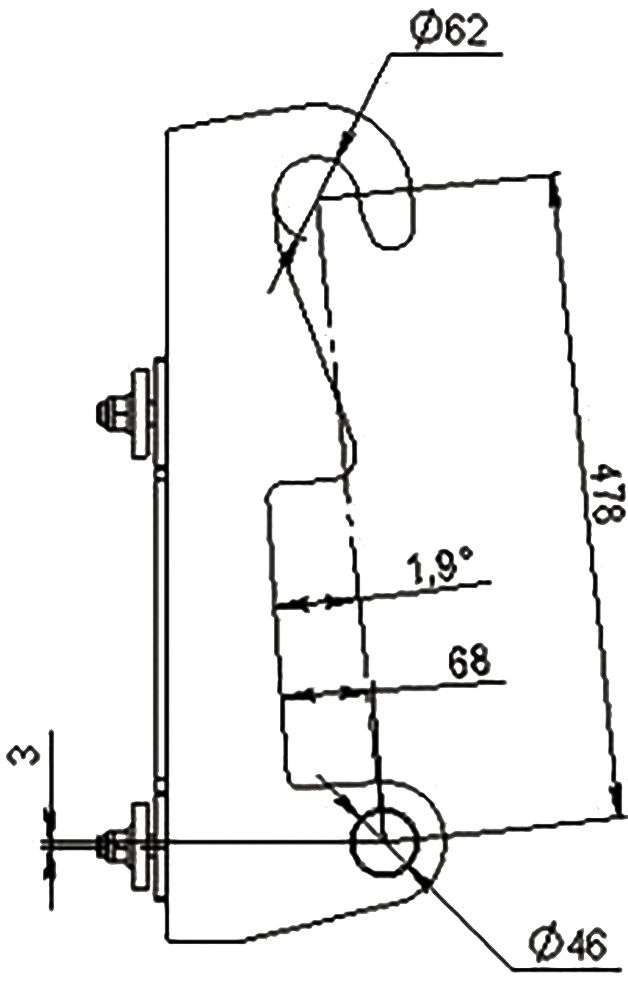 Düvelsdorf Anschraubplatte D-Lock; D-Lock S für Teleskoplader Dieci Agri Pivot T40 – T70, 2 St., 5120420