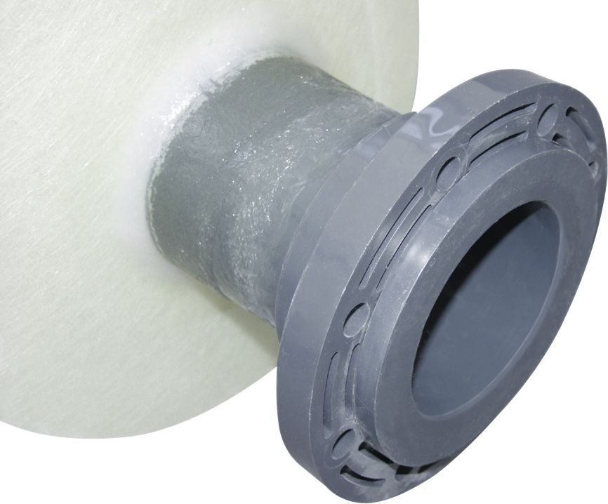 Cemo Flansch NW 20, 10 bar, für GFK-Fässer oval, rechteckig, 1743