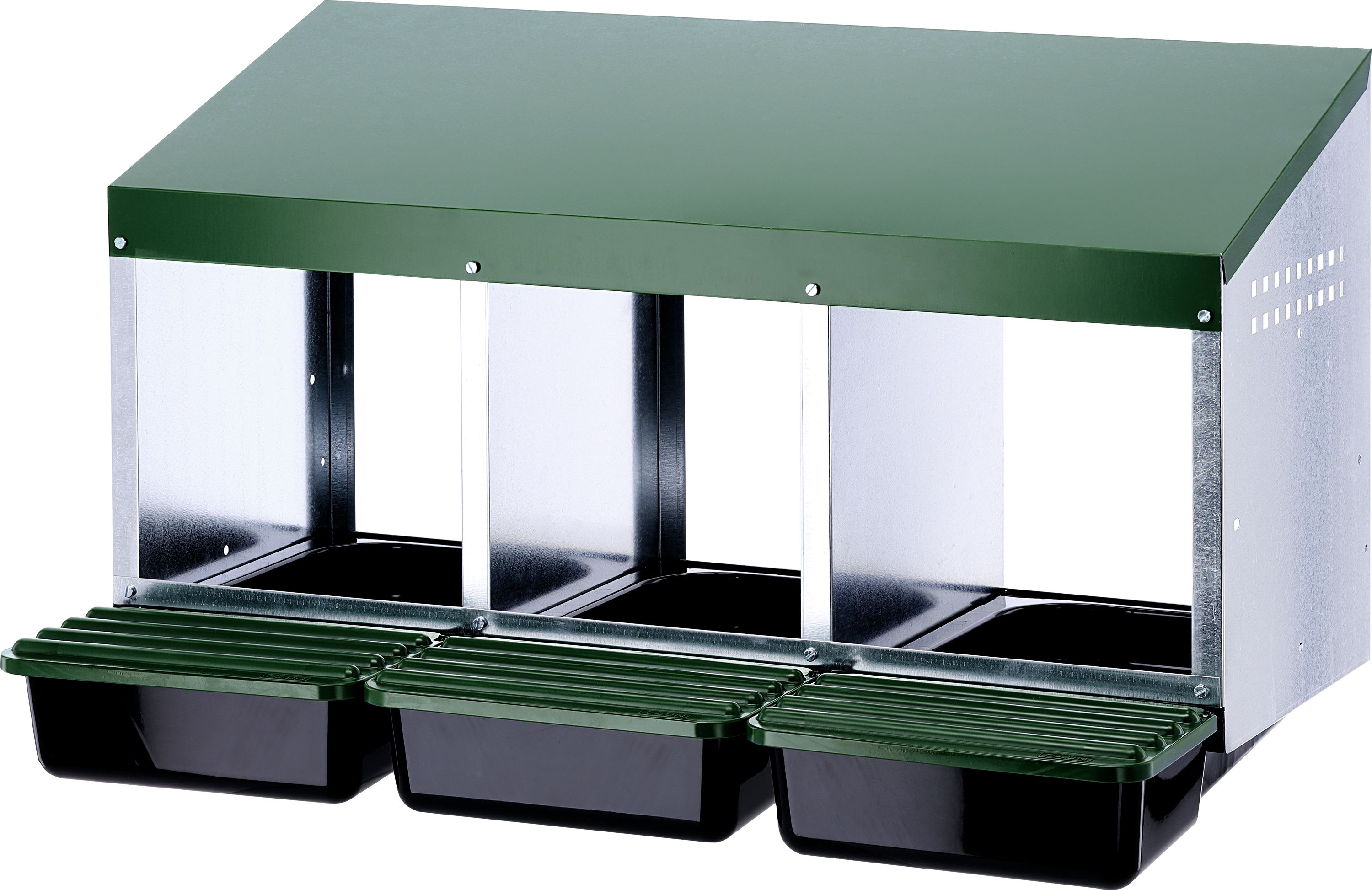 KERBL Legenest 3 Legeplätze 52 x 43,5 x 79 cm, Kunststoff; Metall, 73143