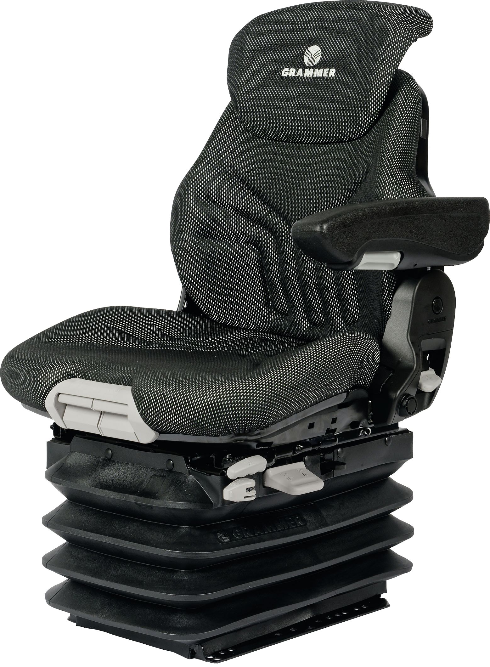 Grammer Traktorsitz "Maximo Comfort Plus" für Fendt, luftgefedert, Stoff, anthrazit/grün/silber