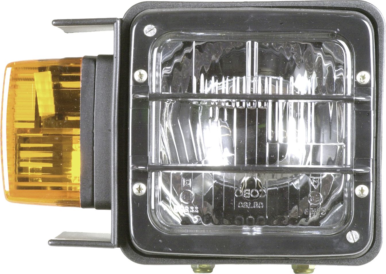 Herth + Buss Hauptscheinwerfer rechts, R2 (Bilux), T4W, 12 V; 24 V, 151 x 151 x 120 mm, mit Abdeckung, 81 658 044