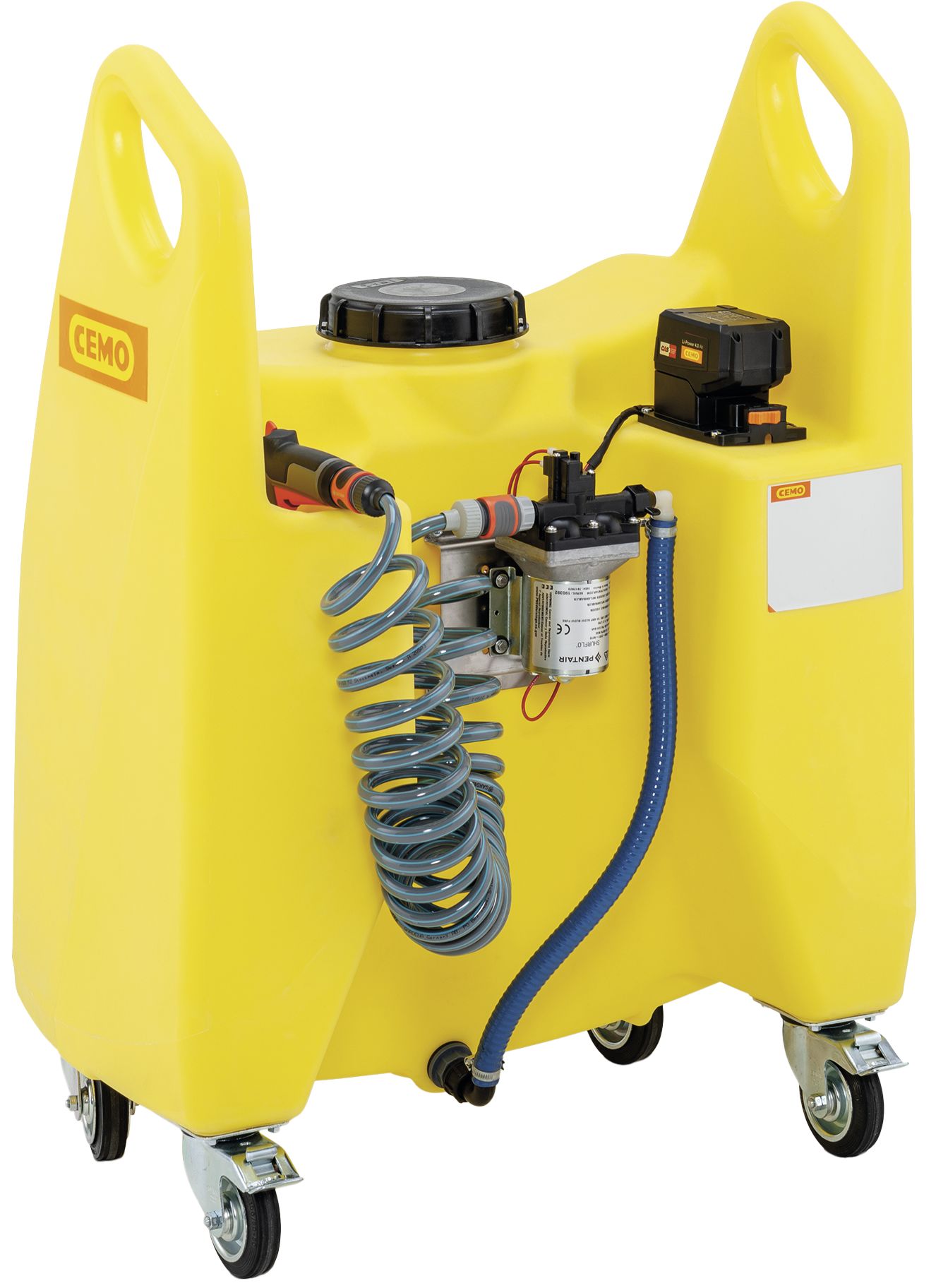 Cemo Bewässerungsanlage "Aqua" 130 l, Elektropumpe, mit Akku und Ladegerät, 11544
