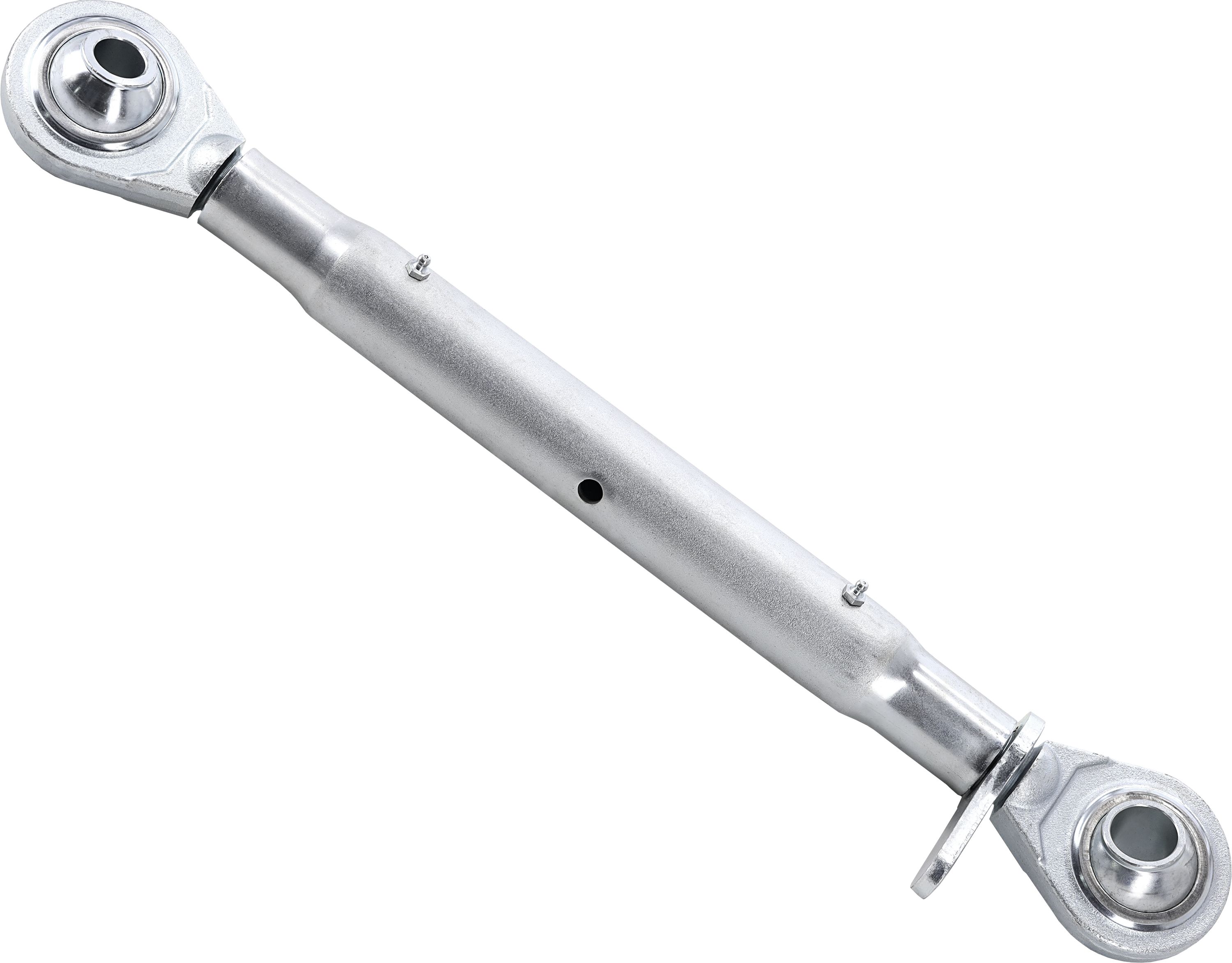 Oberlenker Kat. 3; Kat. 2 extra schwer 700 – 1.000 mm, mit beidseitigem Kugelgelenk, M 36 x 3, verzinkt (Hülse)