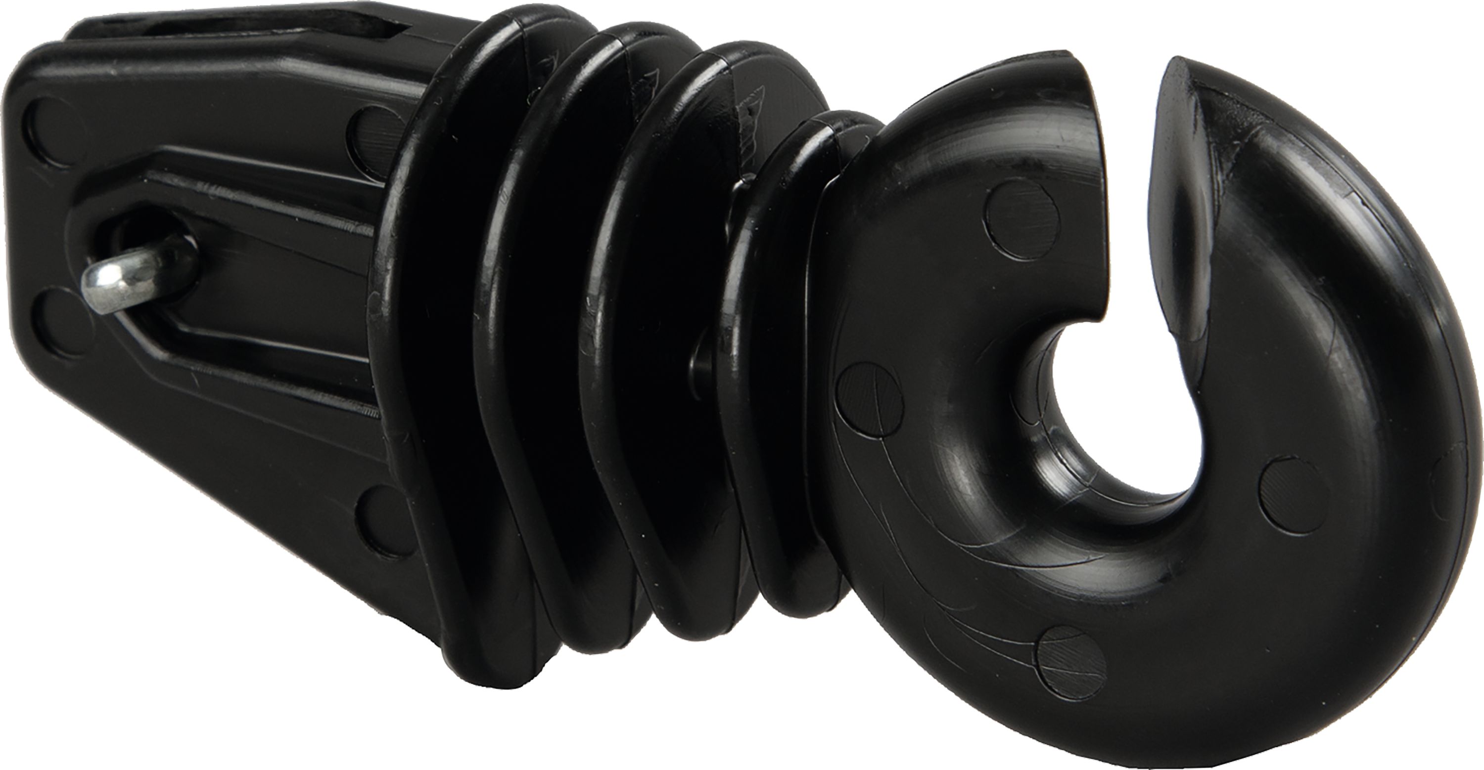 Patura Ringisolator mit Splint, schwarz für Winkelstahlpfahl 25 St., 107325