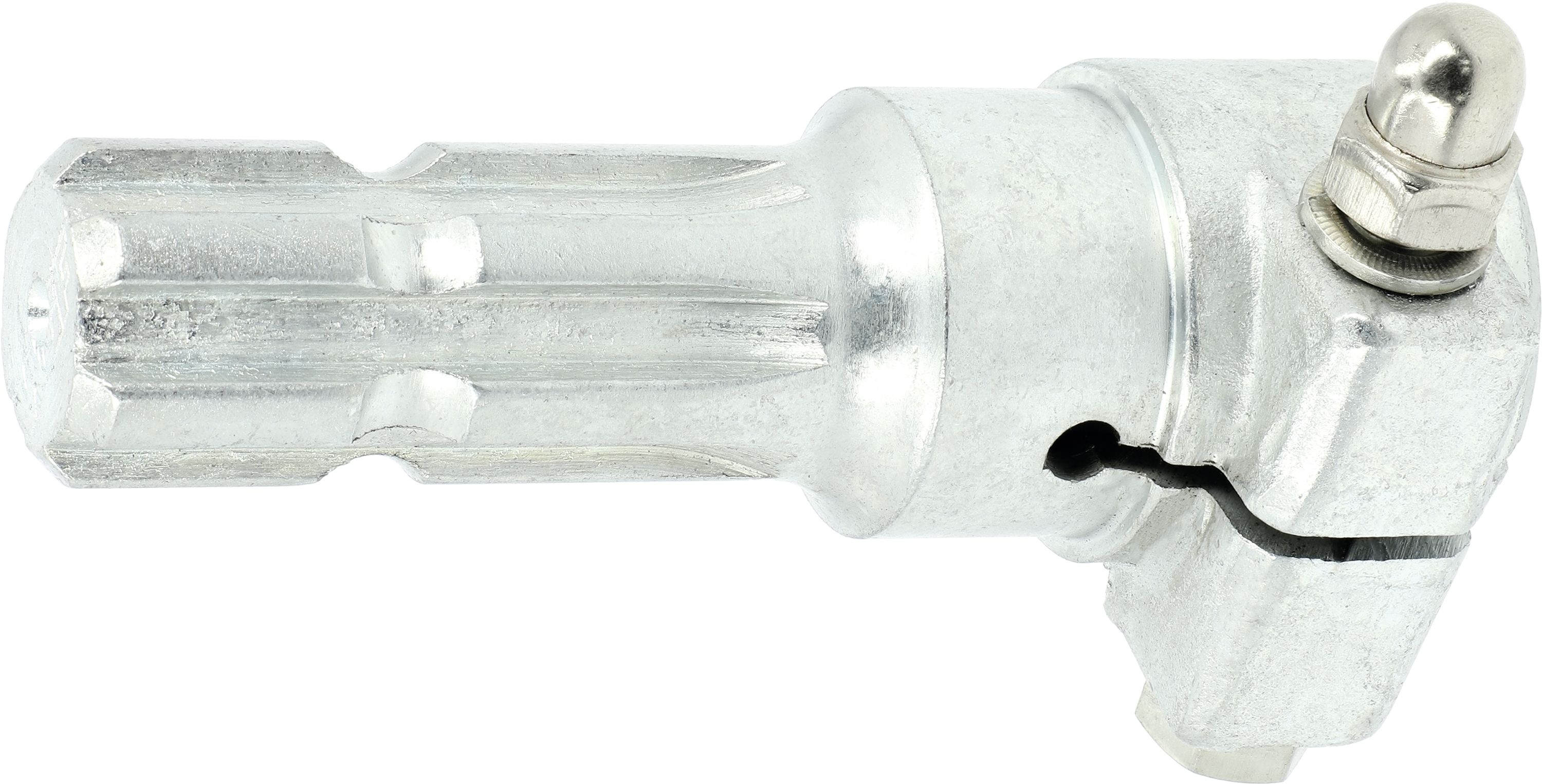 Zapfenwellenverlängerung mit Klemmschutzschraube, 1 3/8" 6 außen; 1 3/8" 21 innen