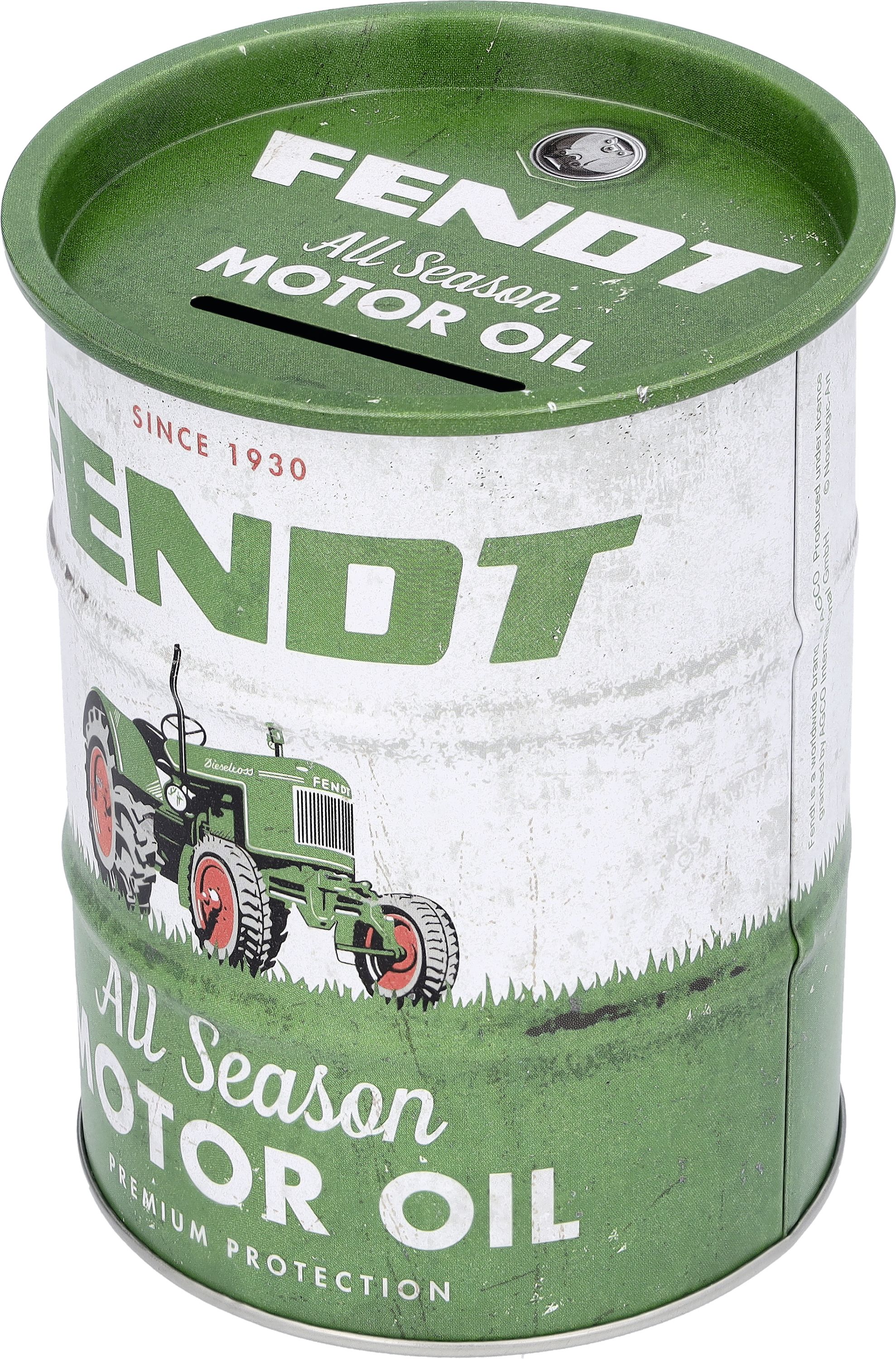 Fendt Spardose 100 x 130 mm, abnehmbarer Deckel, X991023149000